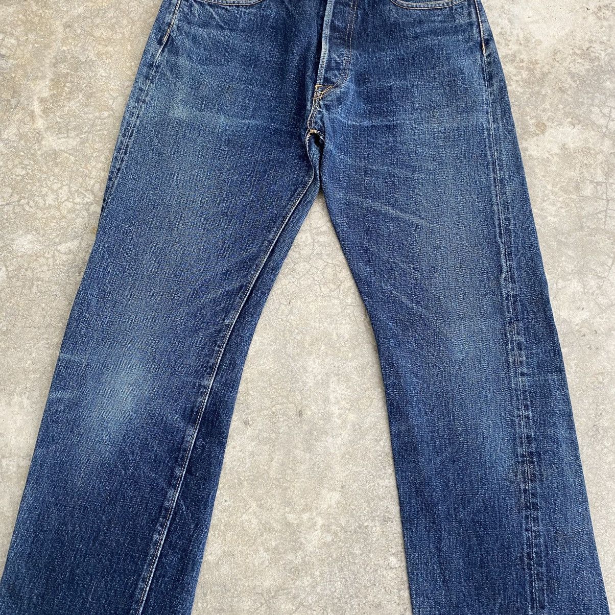 Denime Vintage 90’s Denime Faded Blue Distressed Selvedge Jeans Size US 29 - 6 Thumbnail