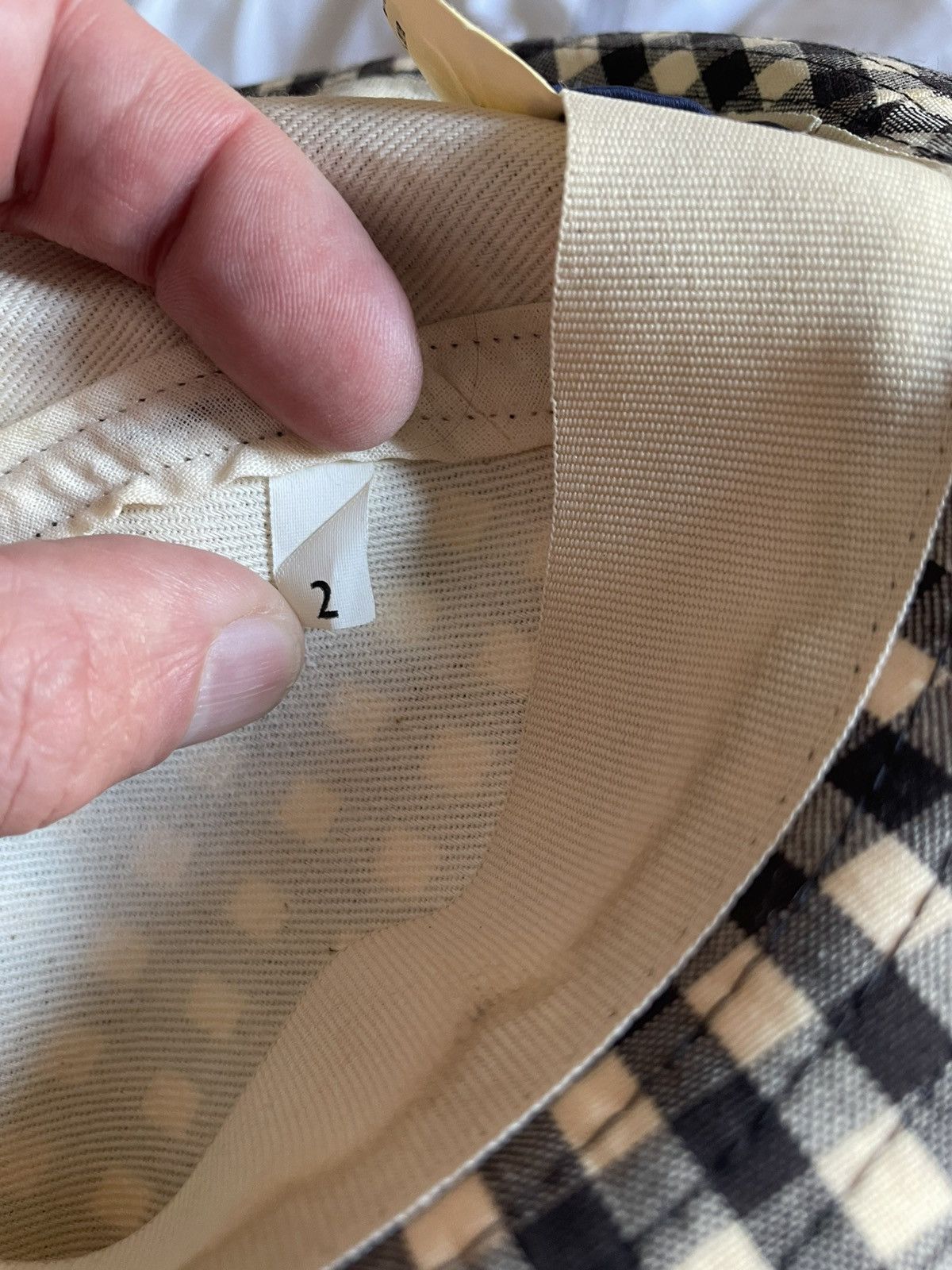 Kenzo Y2K Gingham Pork Pie Hat sz 2 Size ONE SIZE - 5 Thumbnail