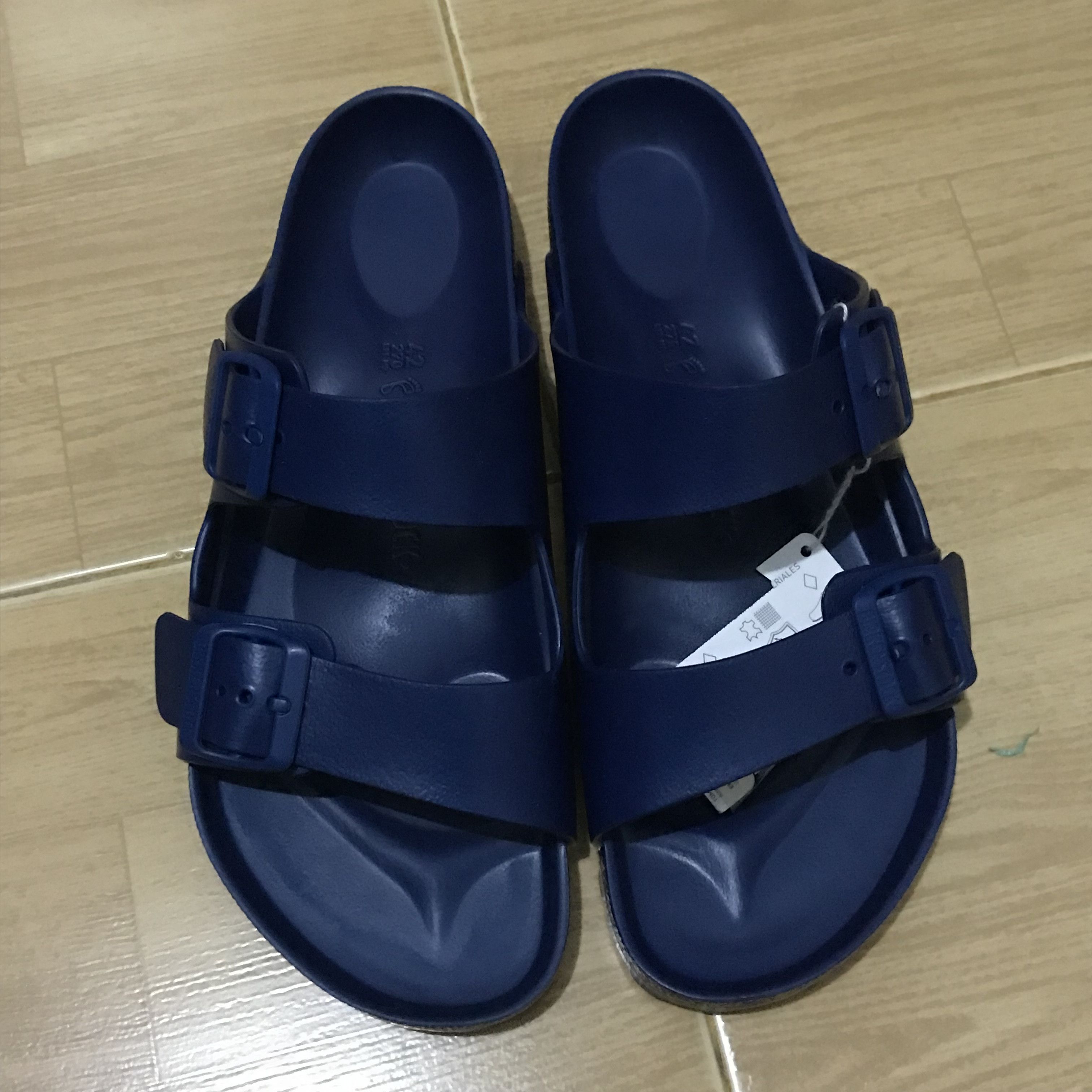 Birkenstock Birkenstock Navy Blue eva Rubber Sole Sandals Two Strap Size US 9 / EU 42 - 9 Thumbnail
