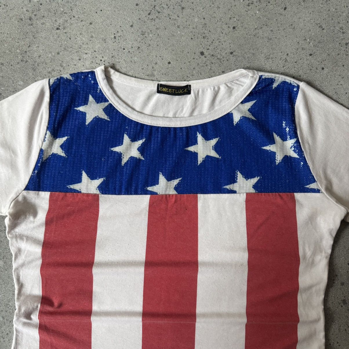 Hysteric Glamour Amazing Y2K Aesthetic USA Flag Sexy Glamour T-Shirt Size M / US 6-8 / IT 42-44 - 4 Thumbnail