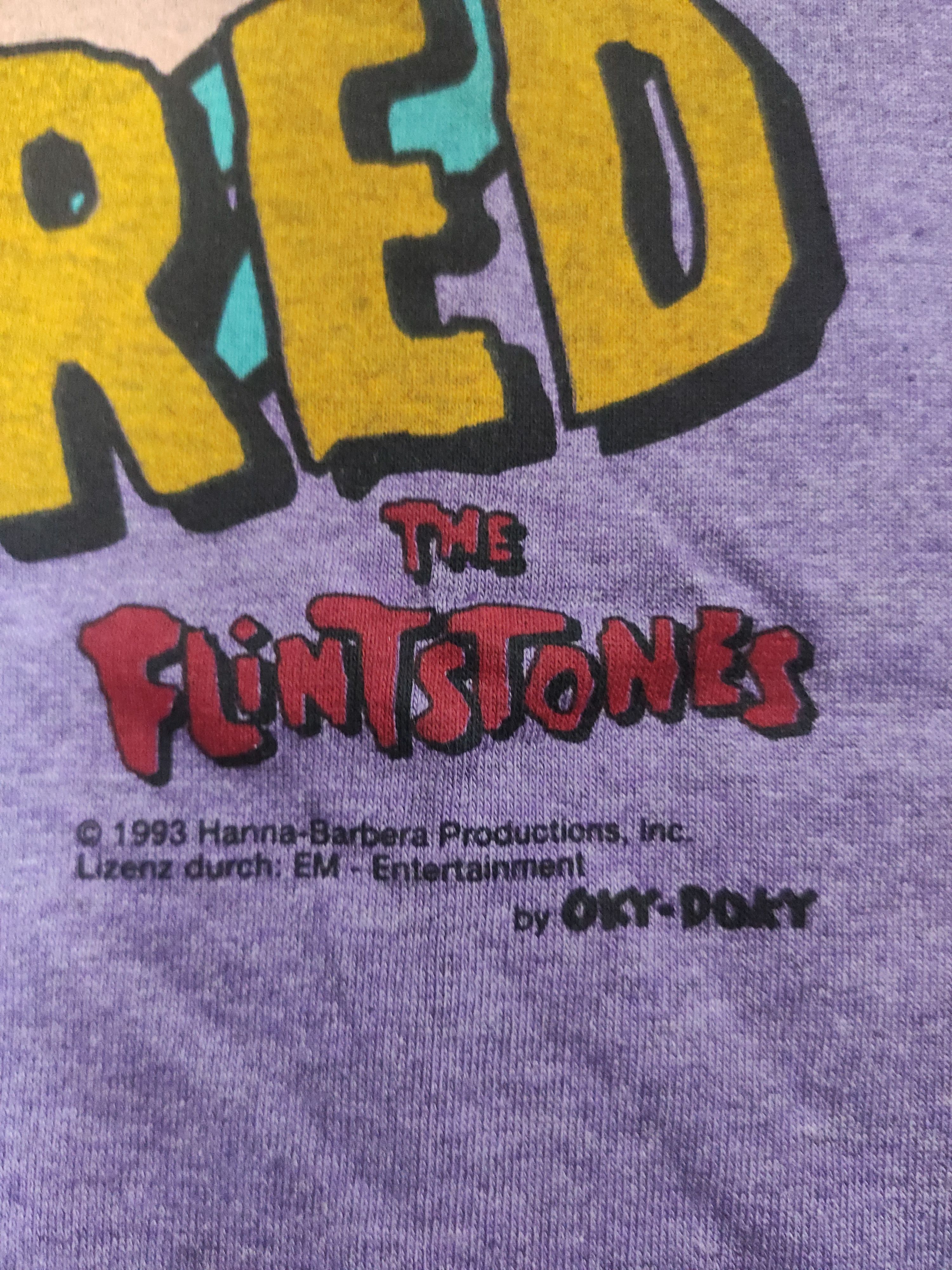 Vintage Vintage 1993 Fred Flintstone Wilma The Flintstones size XL Size US XL / EU 56 / 4 - 4 Thumbnail