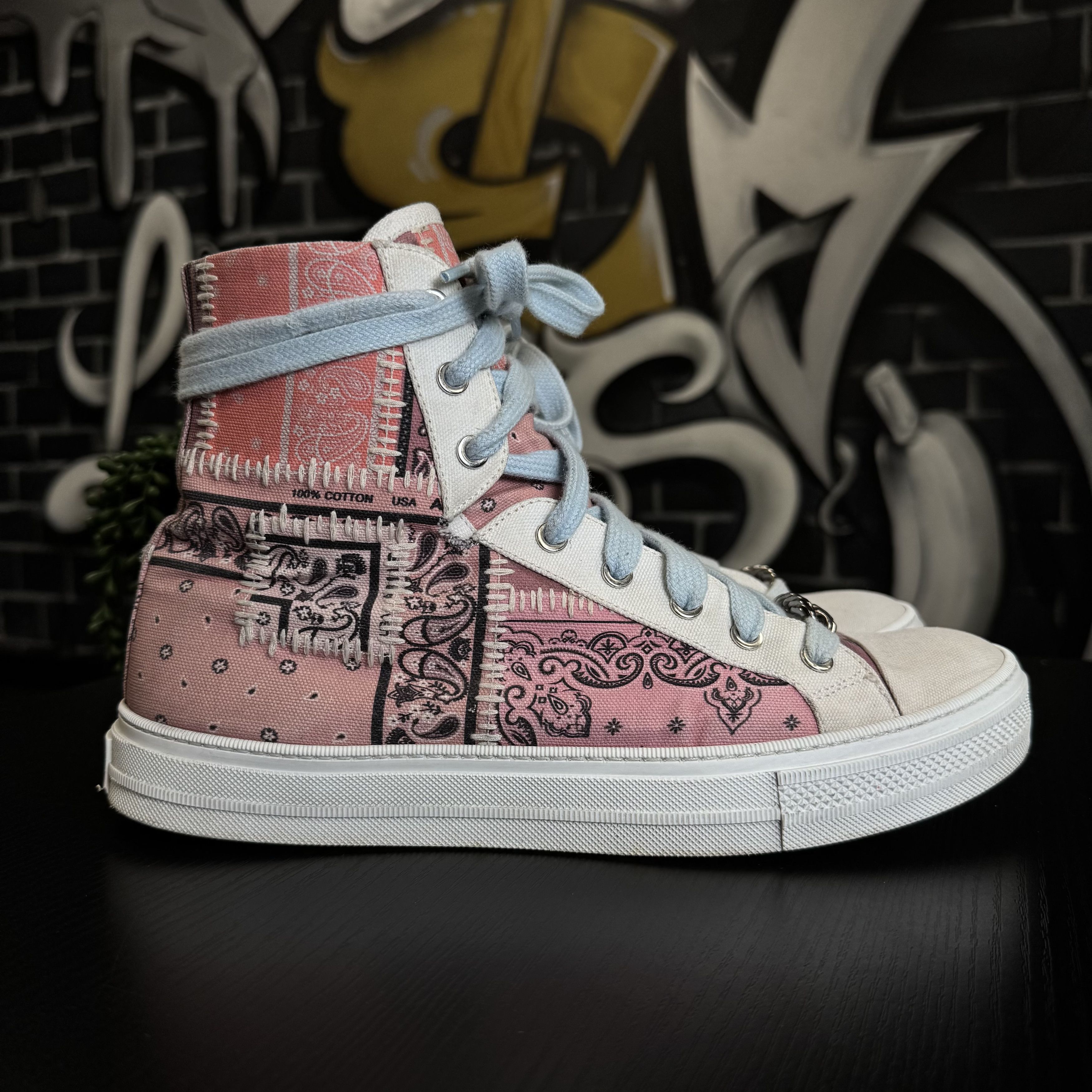 Amiri AMIRI BANDANA PATCHWORK HI SUNSET Size US 10 / EU 43 - 5 Thumbnail