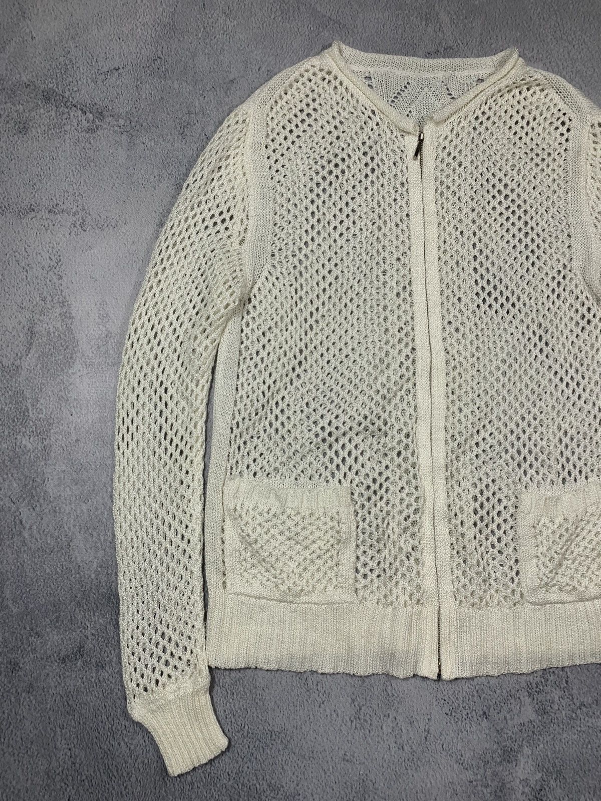 Japanese Brand Vintage AvantGarde mesh cardigan streetwear style size S Size S / US 4 / IT 40 - 2 Thumbnail