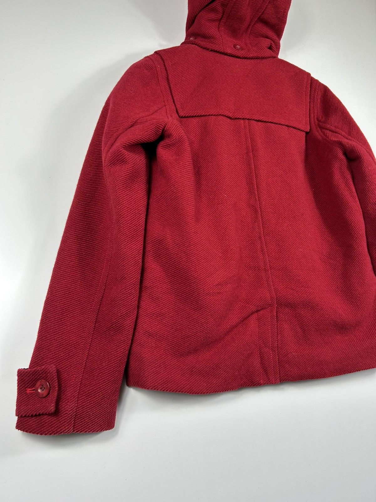 Japanese Brand 🔥X-Girl Hooded Wool Duffle Coat Jacket Size XS / US 0-2 / IT 36-38 - 15 Thumbnail