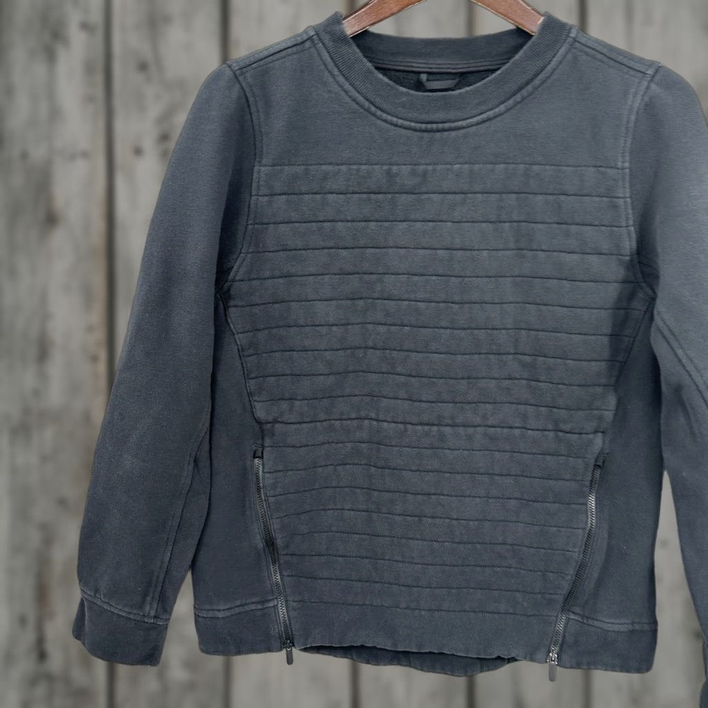 Lululemon Lululemon Sweatshirt Womens 6 Black Fleece Be True Logo Crew Neck Pullover ZIP Side Size M / US 6-8 / IT 42-44 - 1 Thumbnail