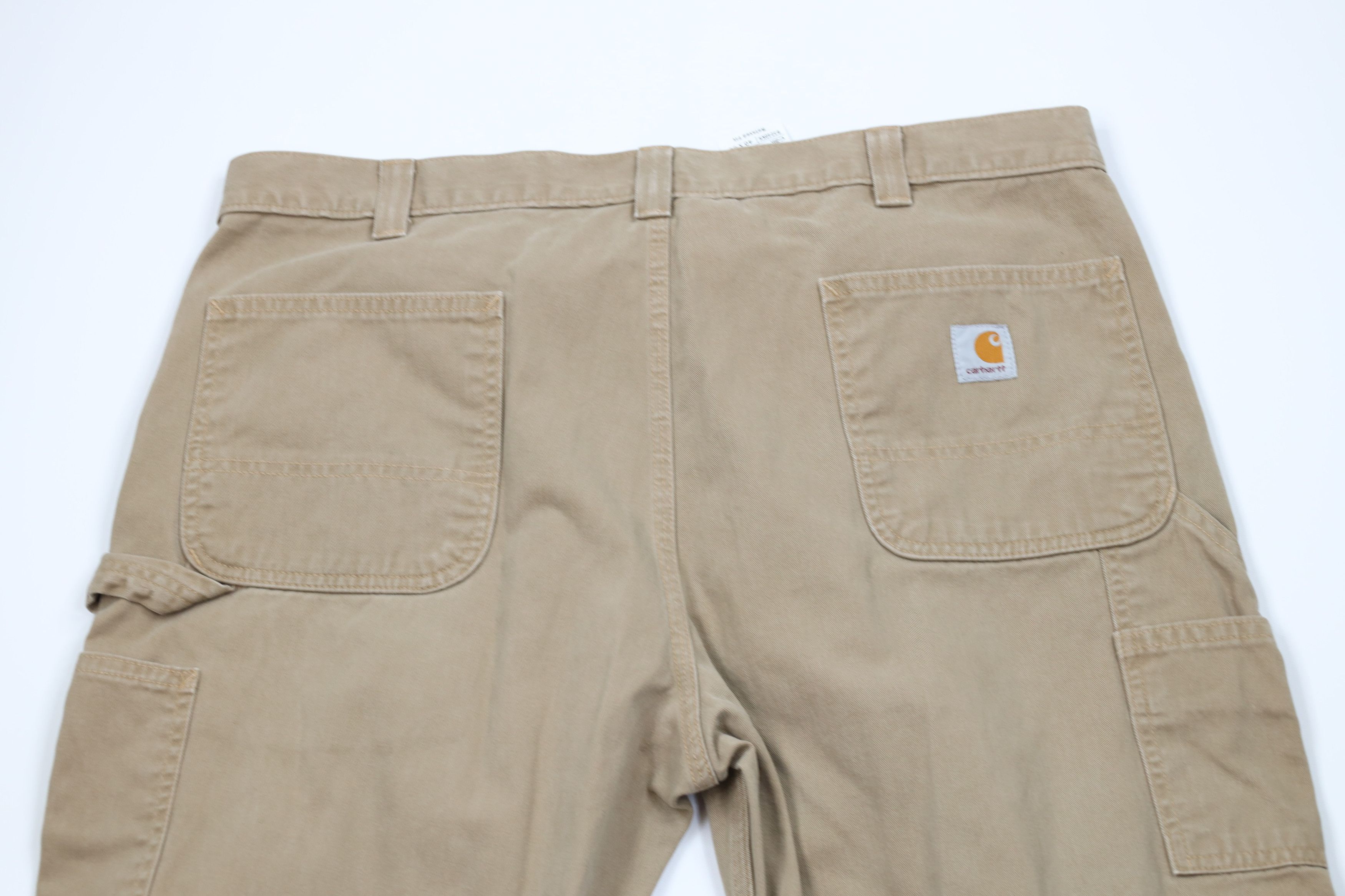 Carhartt Vintage Y2K Carhartt Spell Out Wide Leg Dungaree Pants Khaki Size US 40 / EU 56 - 8 Thumbnail