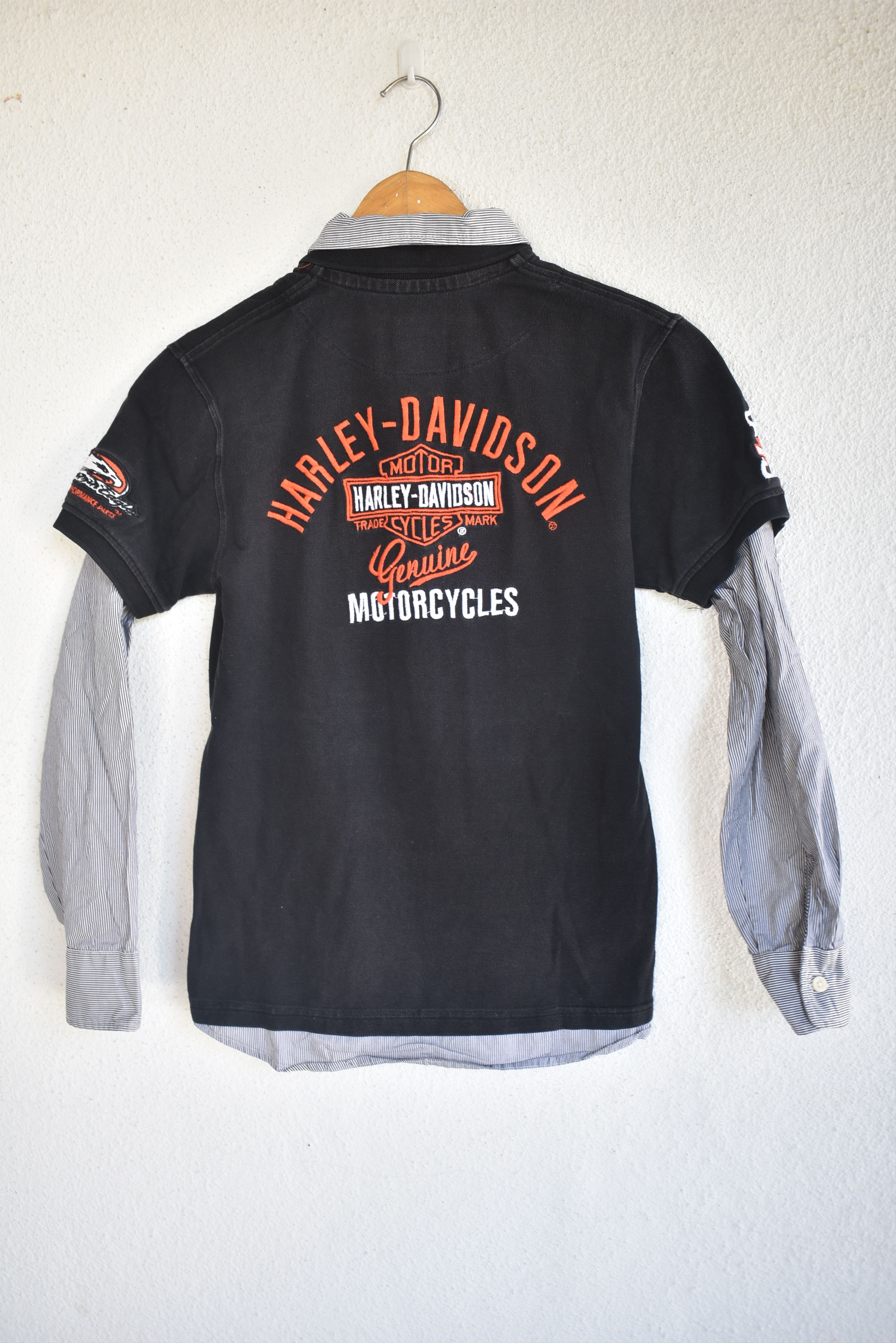 Harley Davidson × Vintage Vintage Harley Davidson Embroidery Logo Long Sleeve T-shirt Size S / US 4 / IT 40 - 6 Thumbnail