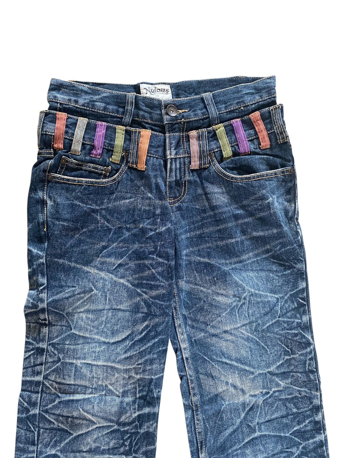 Japanese Brand Nylaus 77 Japan Denim Washed Size US 30 / EU 46 - 3 Thumbnail