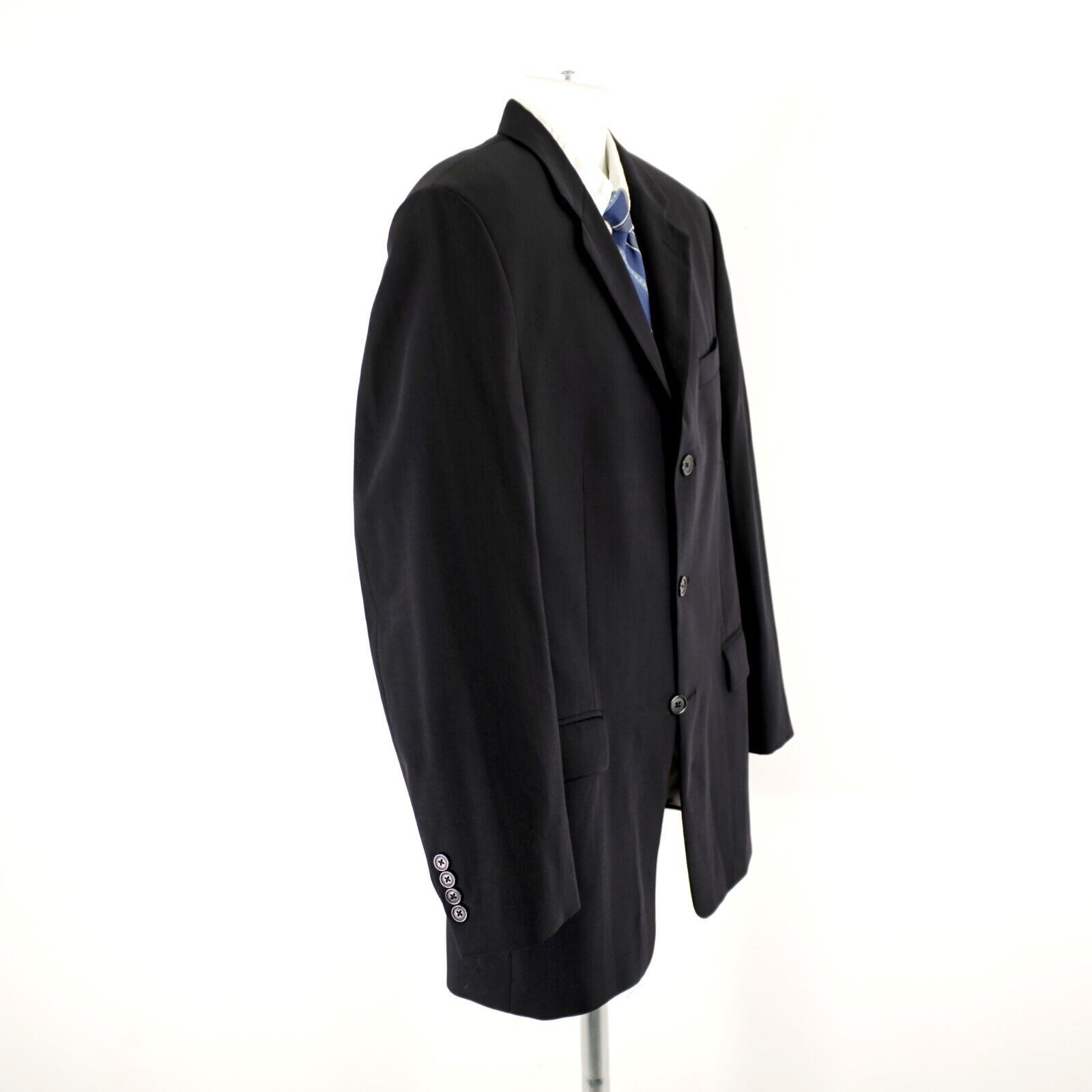 Calvin Klein Calvin Klein Wool Black 3 Button Blazer 42R Macy's Twill Wea Size 42R - 7 Thumbnail