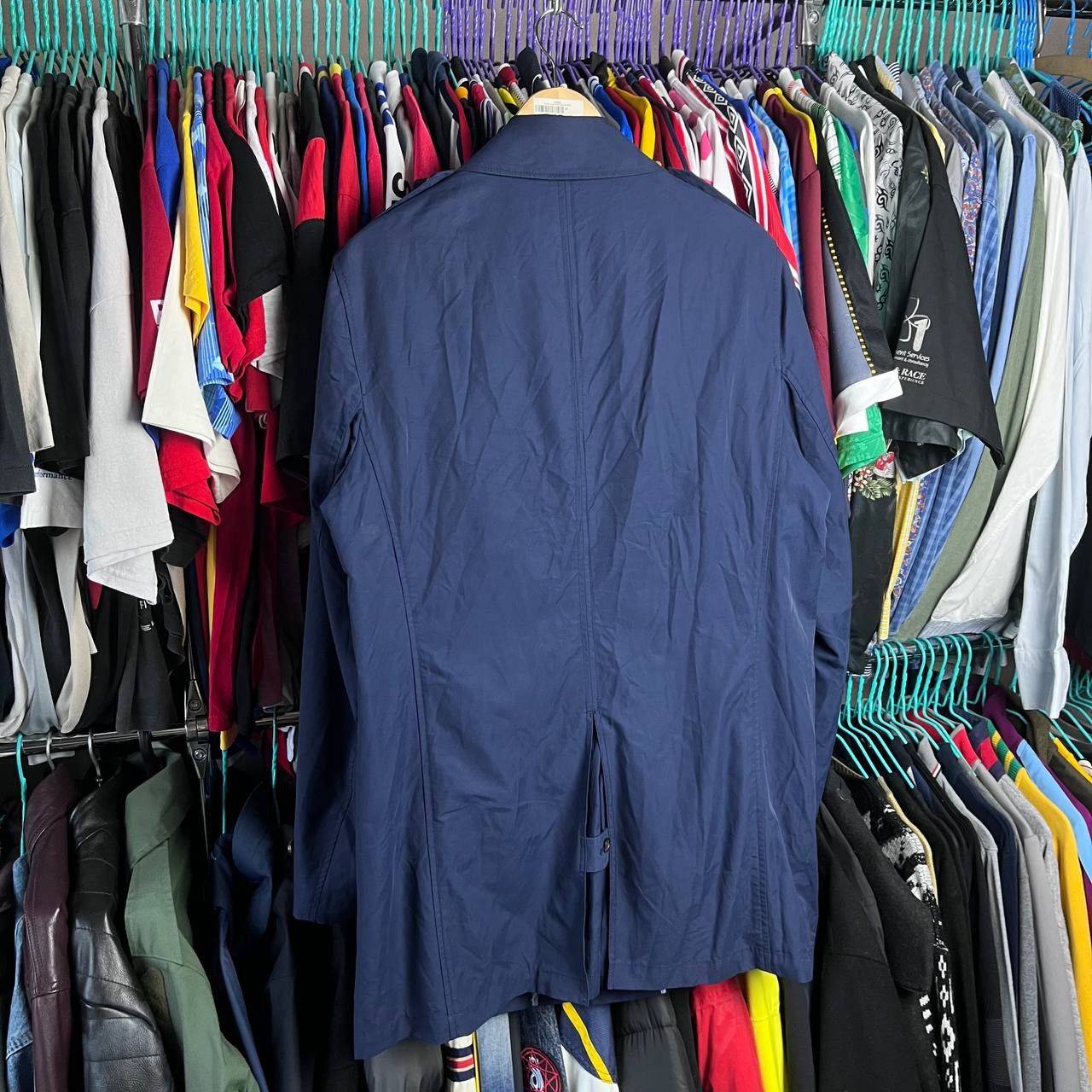 Brooks Brothers Brooks Brothers Navy Blue Casual Business Trench Coat Size US M / EU 48-50 / 2 - 7 Thumbnail