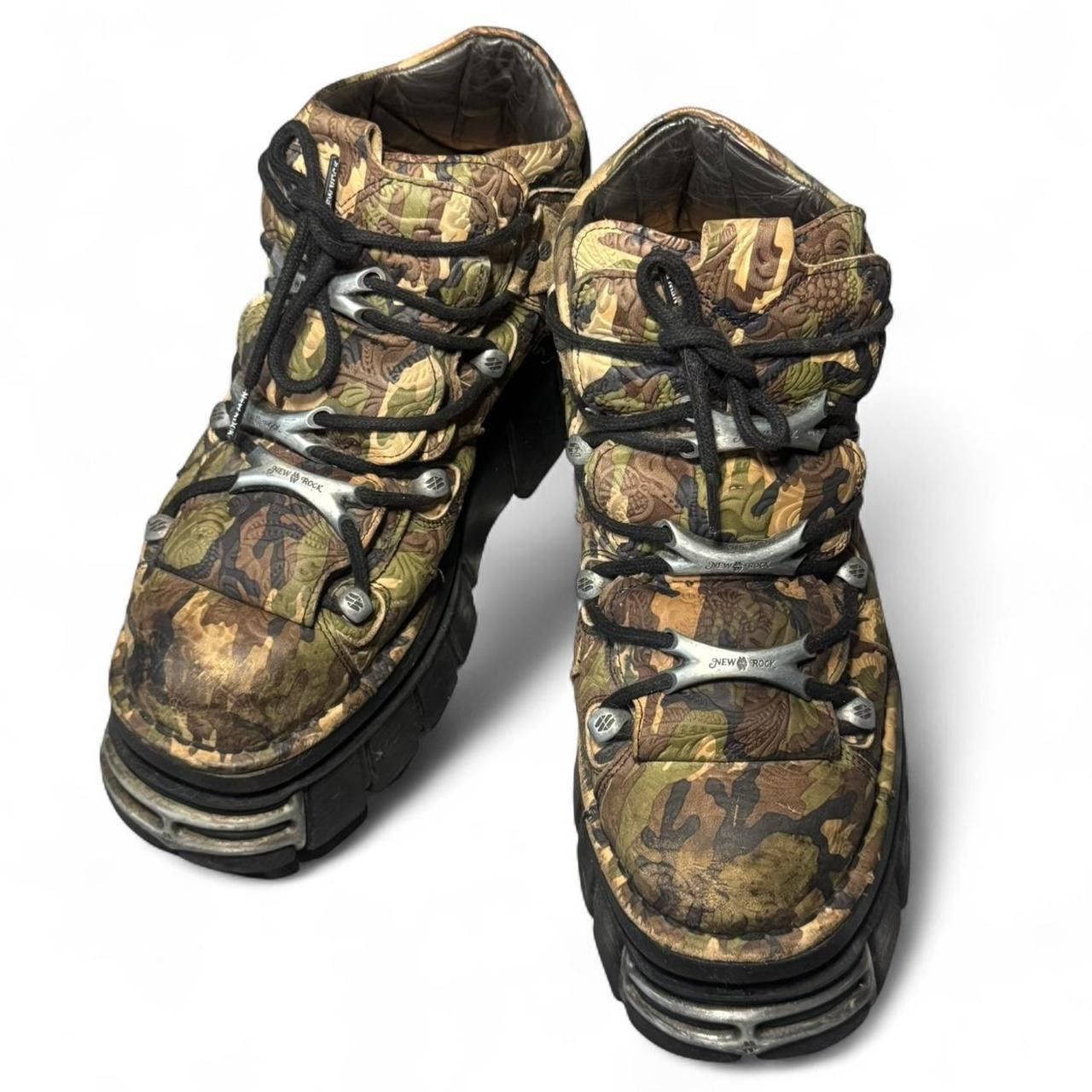 New Rock NEW ROCK CAMO FLOWER EMBOSSED BOOT Size US 11 / EU 44 - 1 Thumbnail