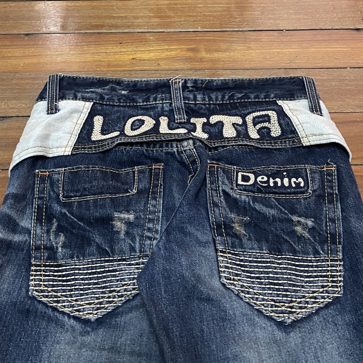 Japanese Brand Rare Design Vintage Japanese Brand Lolita Jeans 1990s Size US 31 - 4 Thumbnail