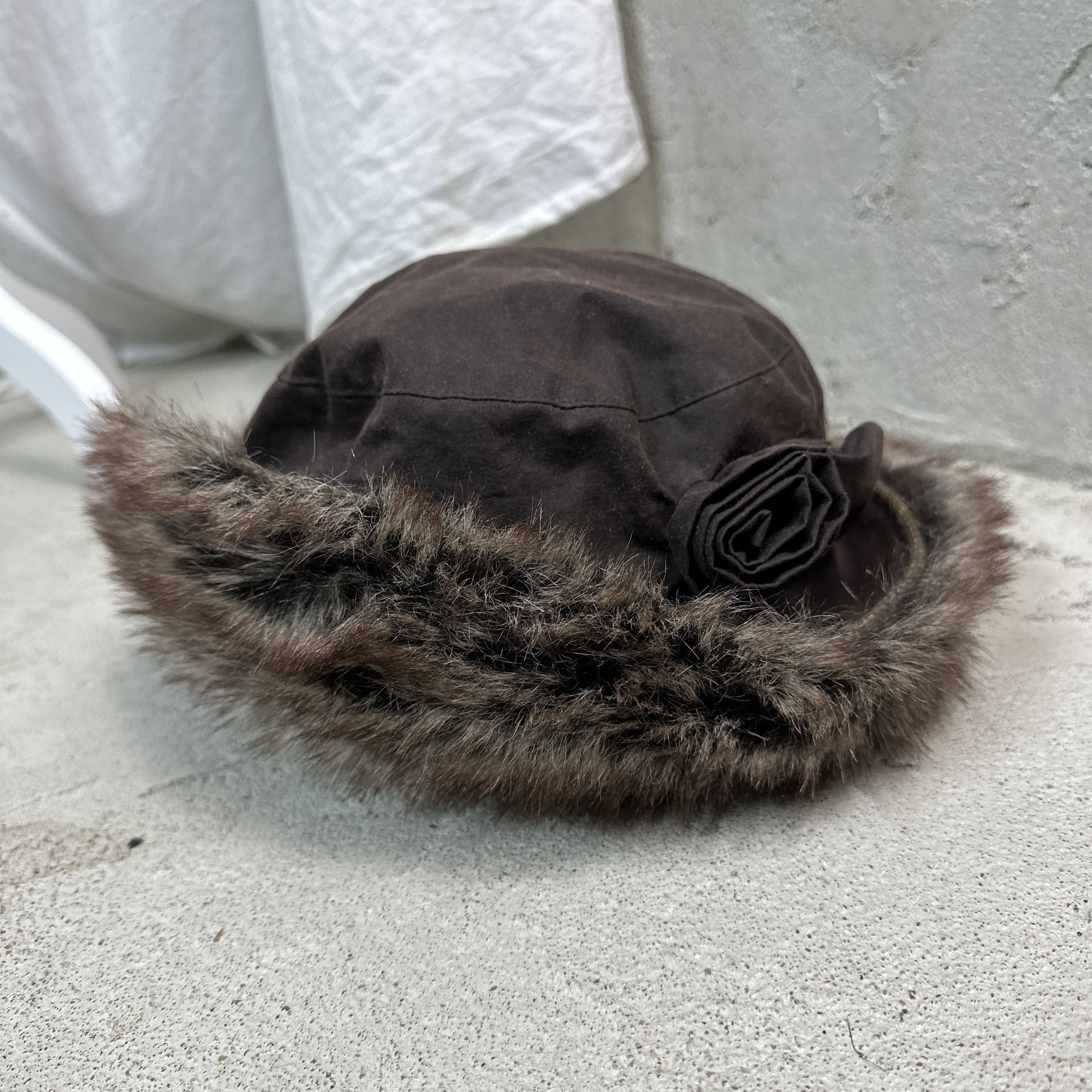 Barbour Vintage Waxed Barbour Hat Size ONE SIZE - 1 Thumbnail