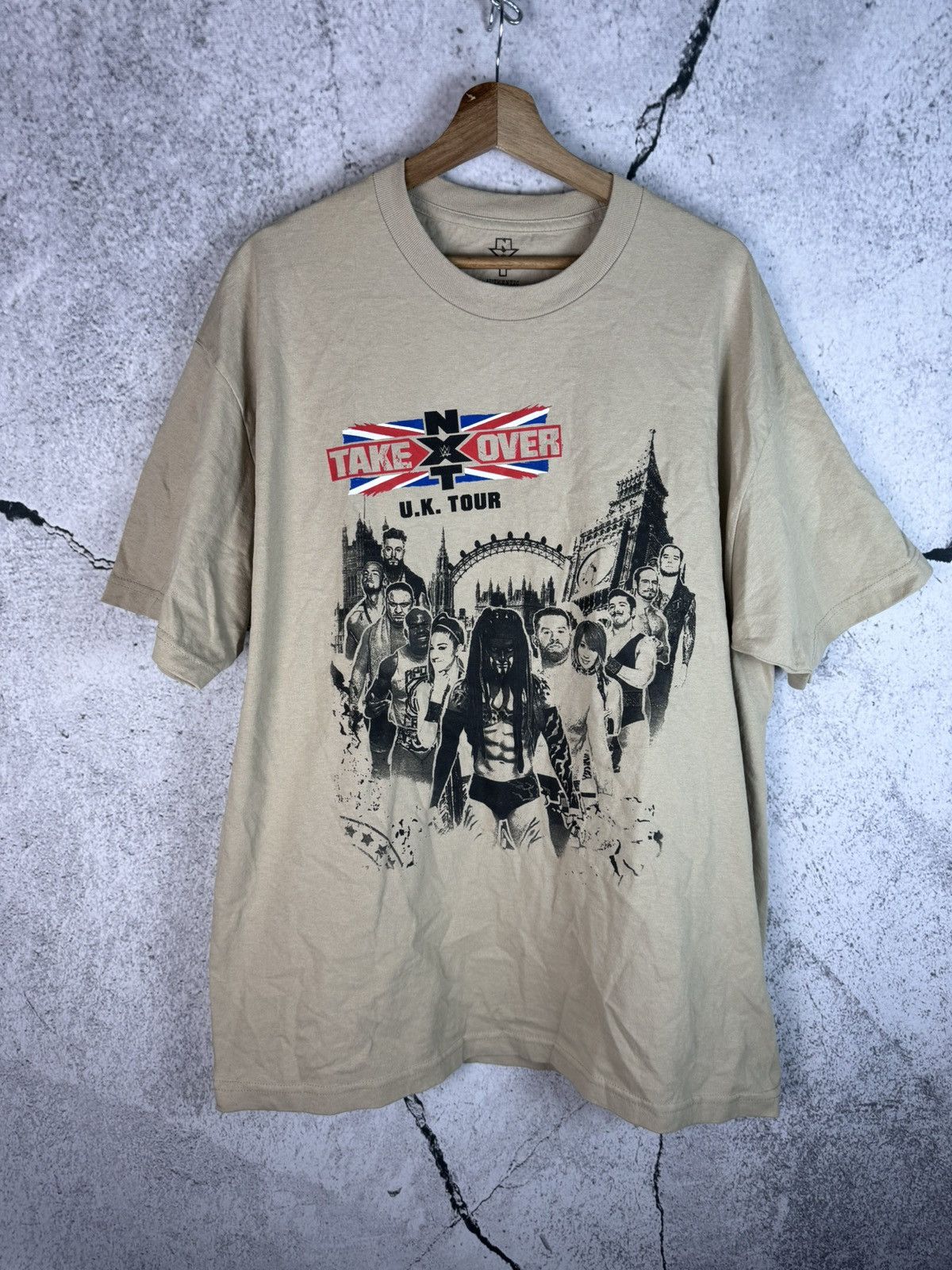 Vintage WWF x NXT Tour UK vintage tshirt Size US XL / EU 56 / 4 - 1 Thumbnail