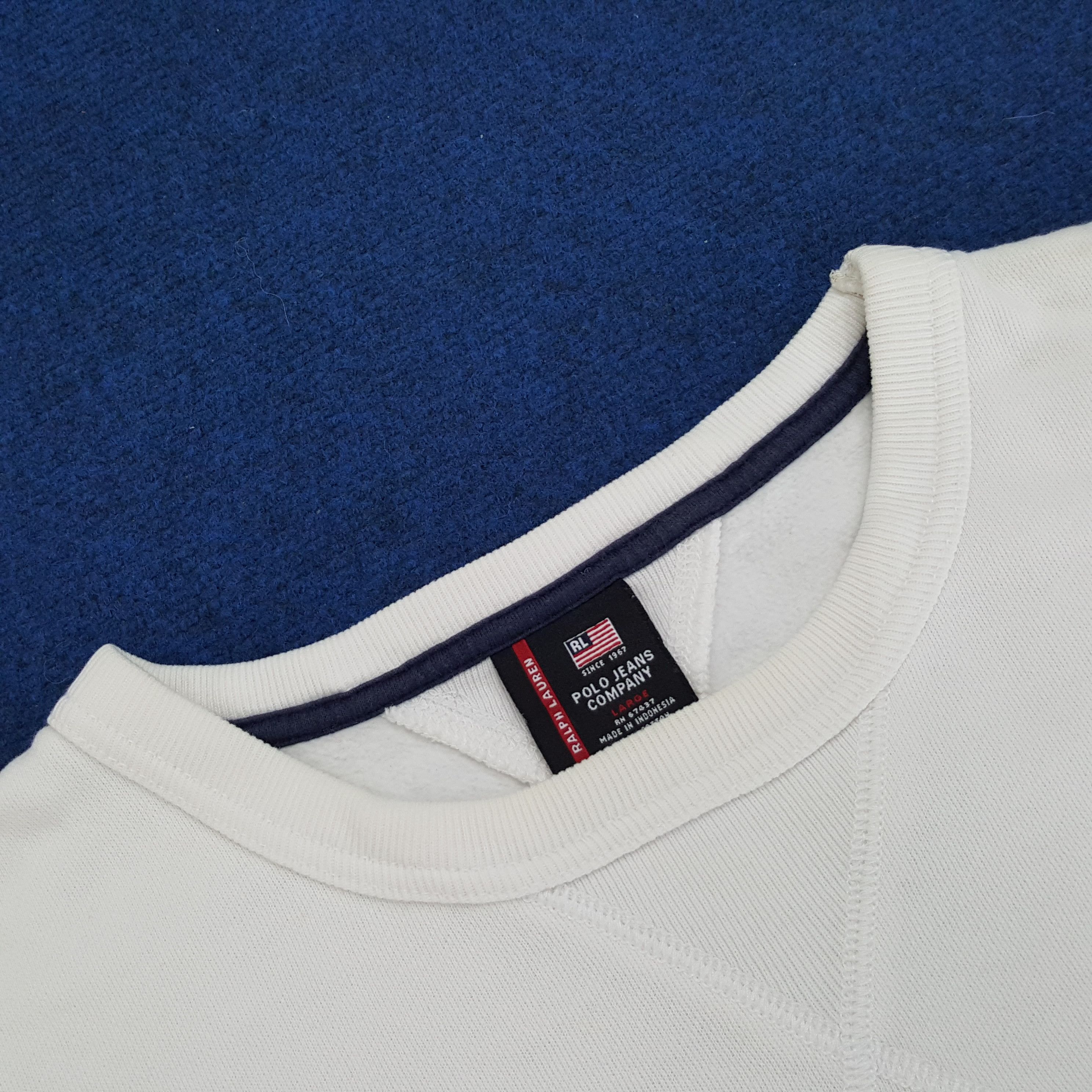 Polo Ralph Lauren × Vintage Vintage Polo Ralph Lauren Polo Jeans Company Sweatshirt Size US XL / EU 56 / 4 - 4 Thumbnail