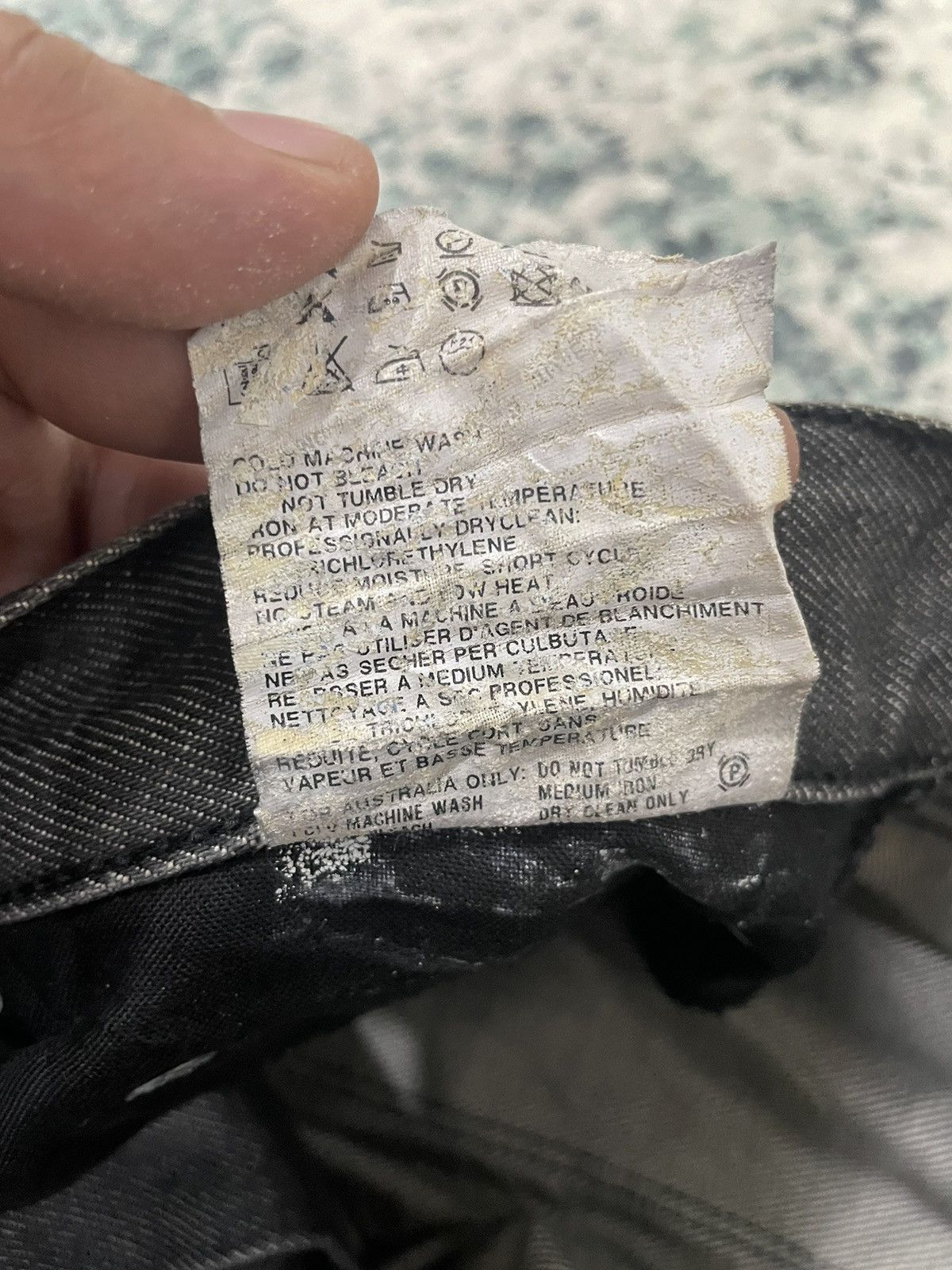 Jil Sander Jil Sander By Raf Simon Waxed Style Distressed Denim Size US 32 / EU 48 - 12 Thumbnail