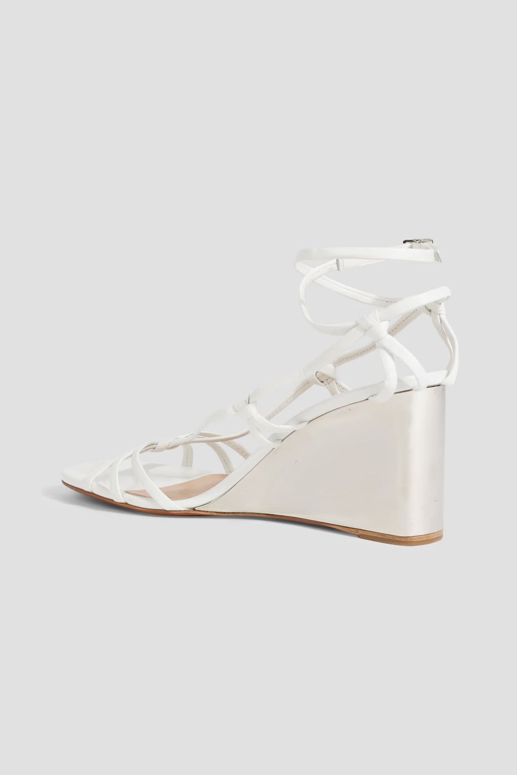 Chloe o1y0825 Leather Ankle Strap Sandals in White Size US 6 / IT 36 - 2 Thumbnail