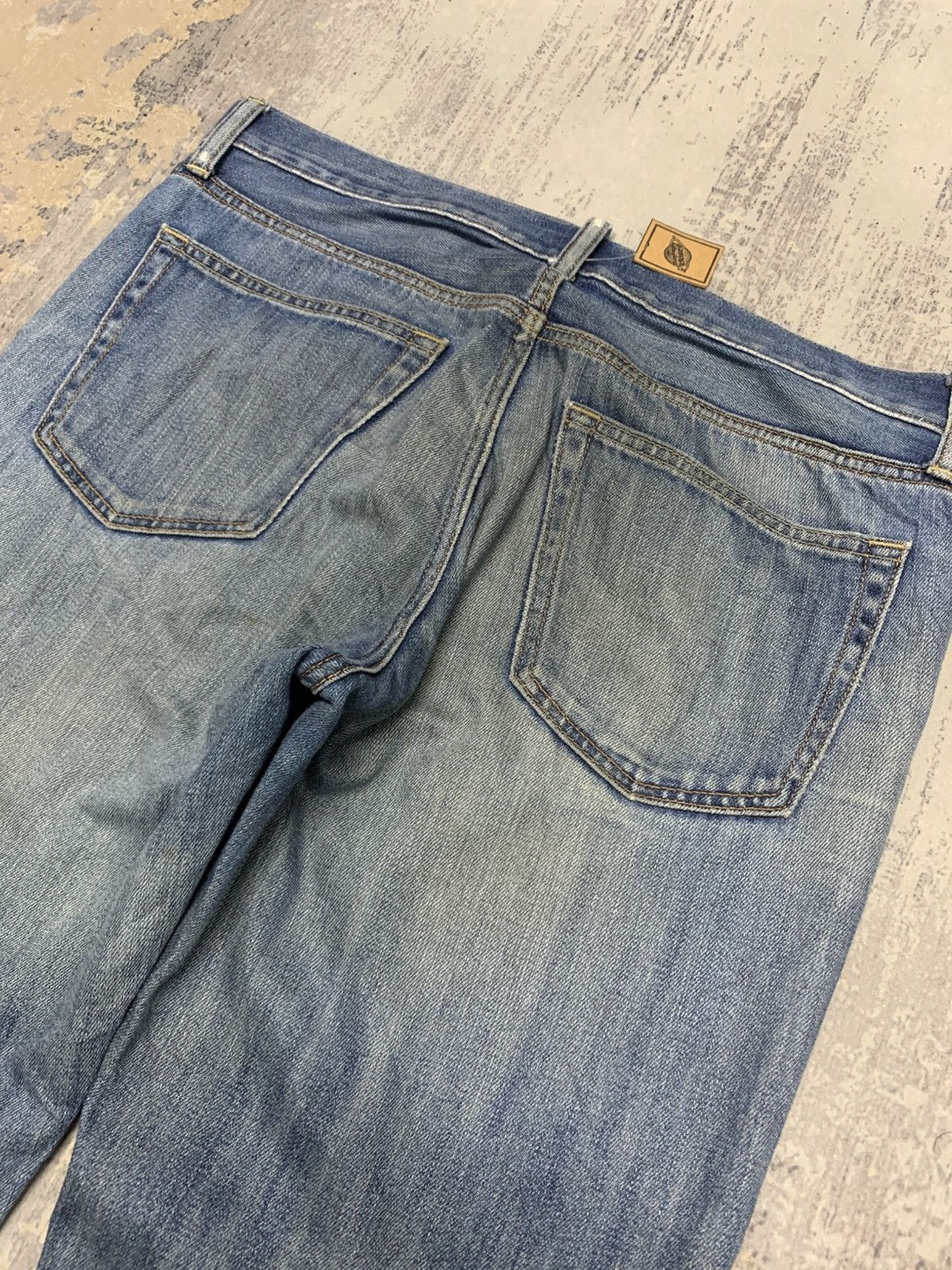 Uniqlo GRUNGE Vtg Uniqlo Rusty Distress Regular Fit Straight Co Size US 36 / EU 52 - 9 Thumbnail