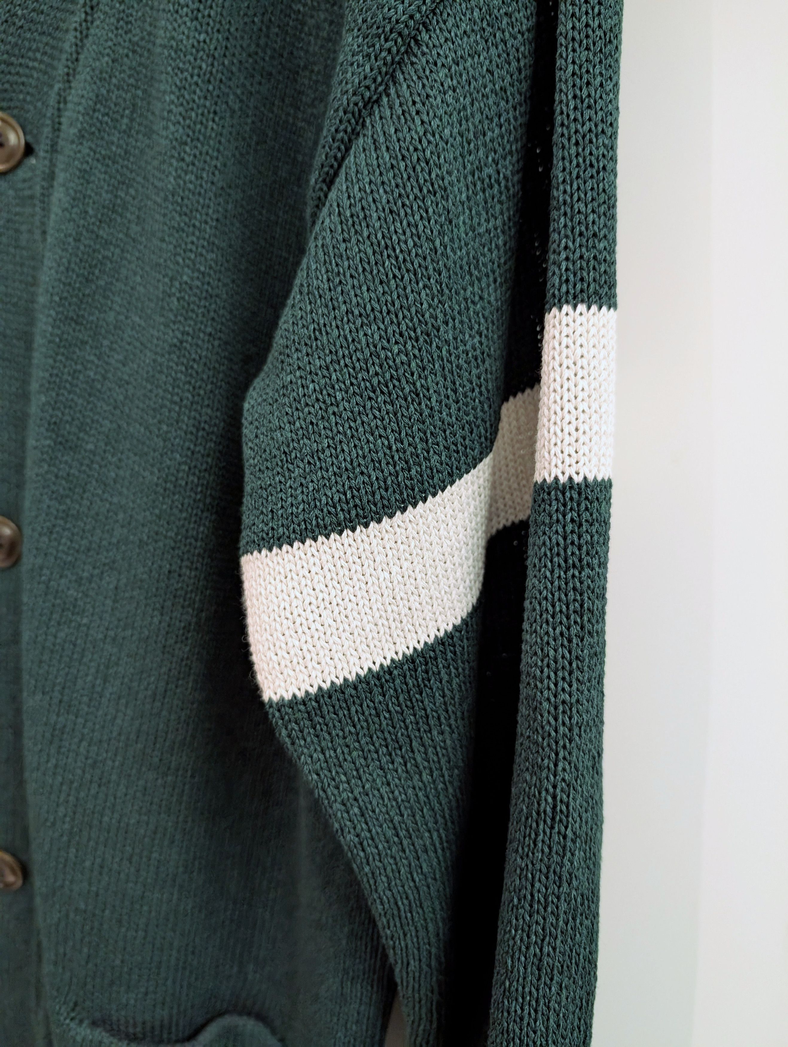Nanamica Paper yarn knit cardigan, L Size US L / EU 52-54 / 3 - 5 Thumbnail