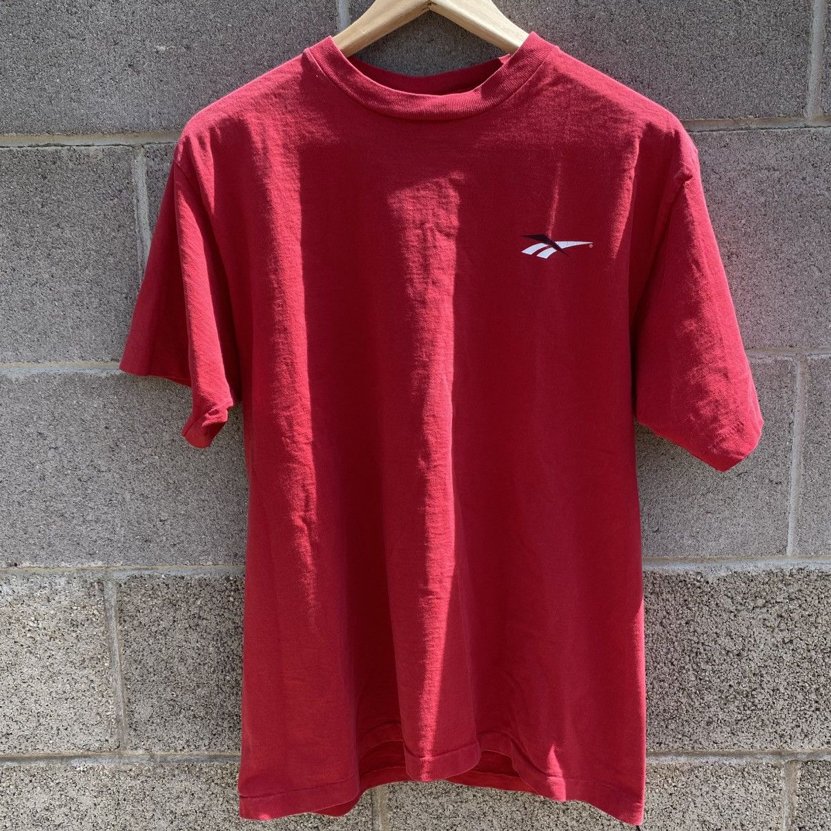 Reebok Vintage 90s Reebok Single Stitch Logo Shirt Medium Size US M / EU 48-50 / 2 - 2 Thumbnail