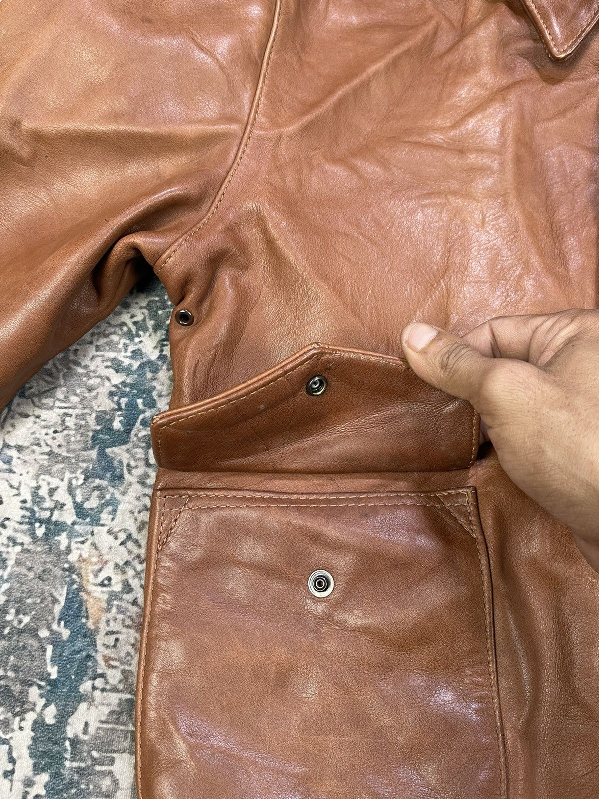 Vanson Leathers Vtg Vanson Leather Type A-2 Flight Jacket Size US XS / EU 42 / 0 - 16 Thumbnail