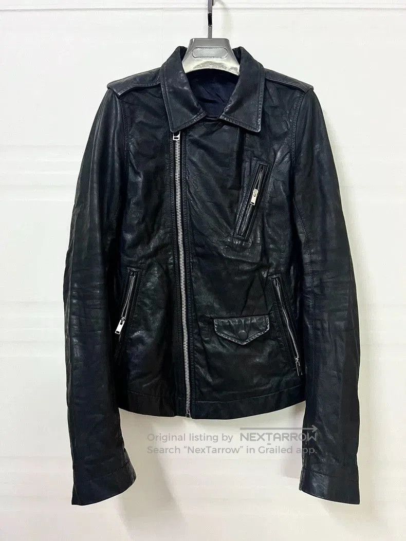 Rick Owens Rick Owens Motorcycle rider leather coat jacket. Size US S / EU 44-46 / 1 - 1 Thumbnail