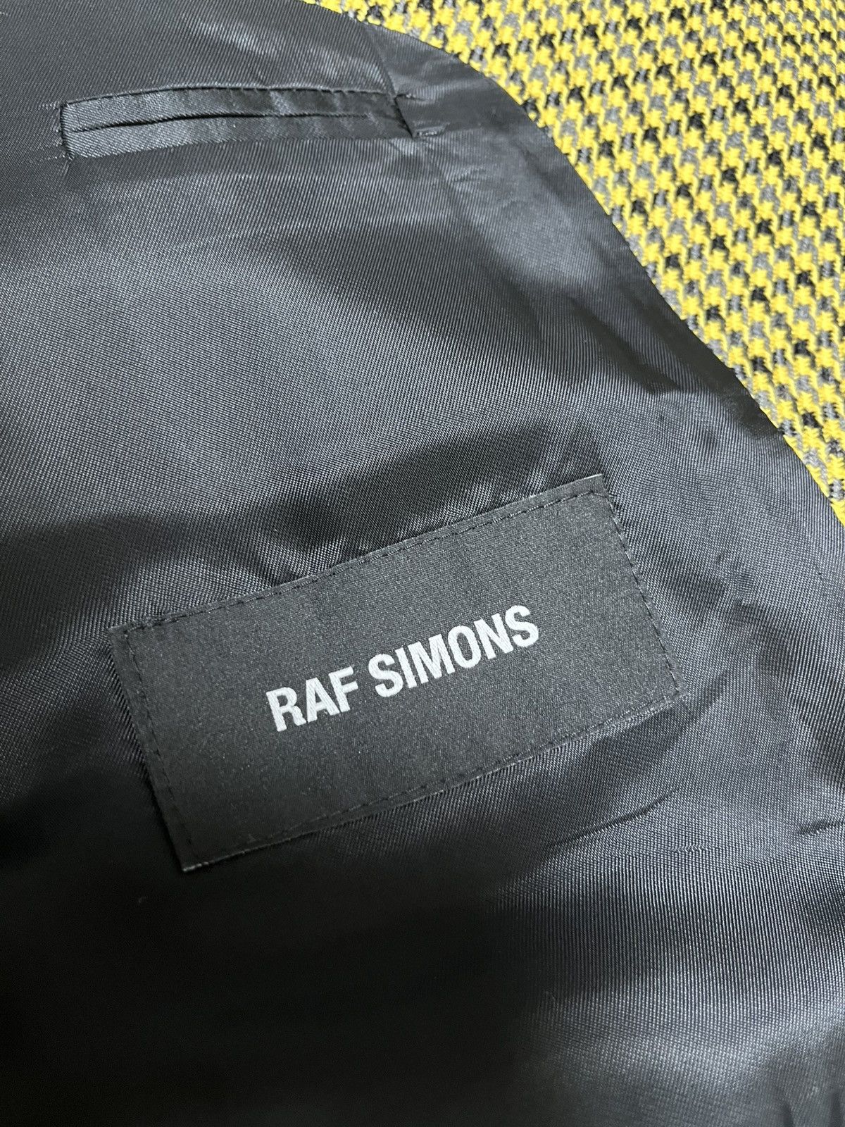 Raf Simons 48 Big fit daddy fit oversized houndstooth blazer jacket Size US M / EU 48-50 / 2 - 9 Thumbnail