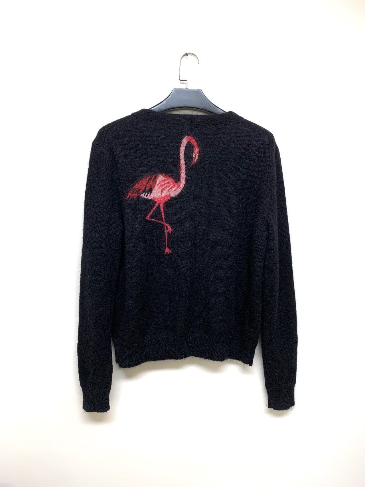 Saint Laurent Paris Saint laurent Knitted cardigan with crane logo on back shir Size US L / EU 52-54 / 3 - 8 Thumbnail