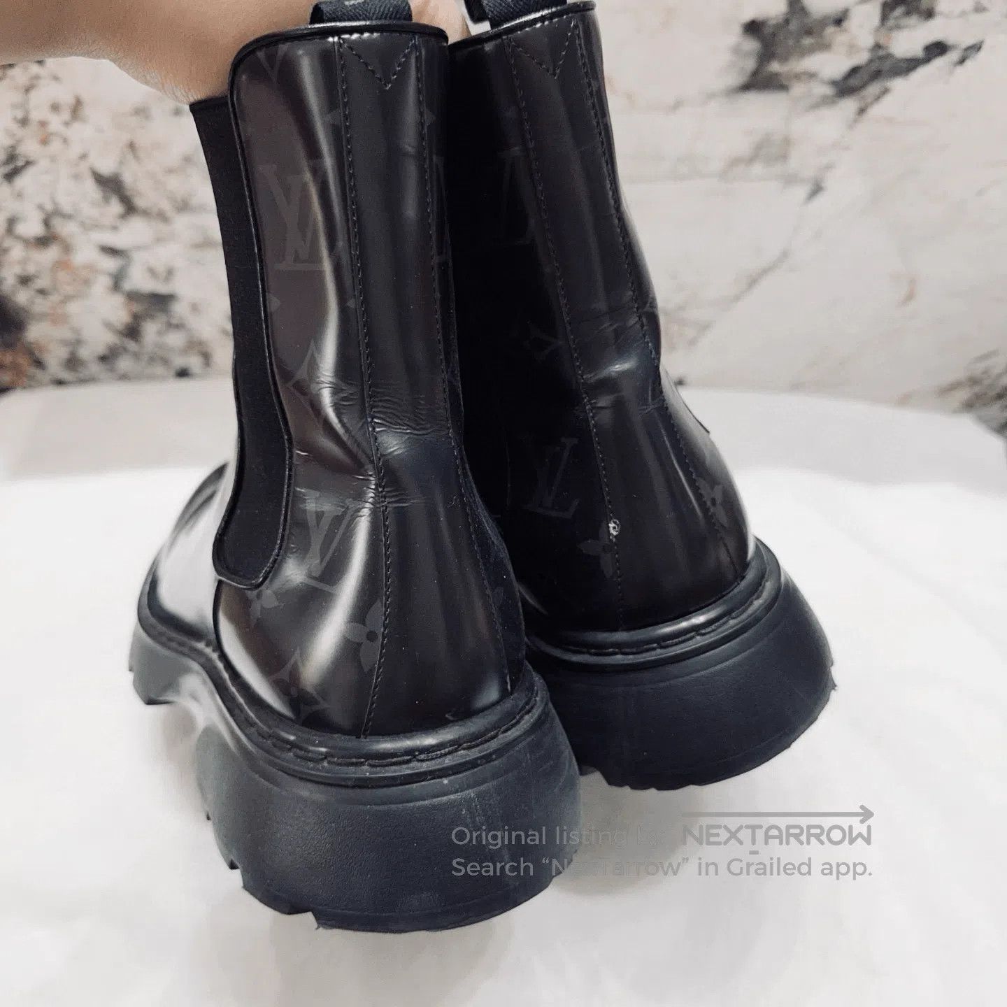 Louis Vuitton Louis Vuitton Monogram Ankle Boots. Size US 7.5 / EU 40-41 - 4 Thumbnail