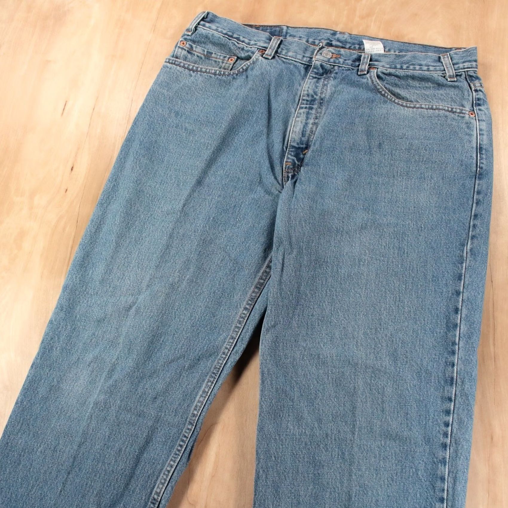 Levi's vtg LEVI'S 550 denim jeans 38x30 relaxed fit stonewash y2k made usa tag Size US 38 / EU 54 - 3 Thumbnail