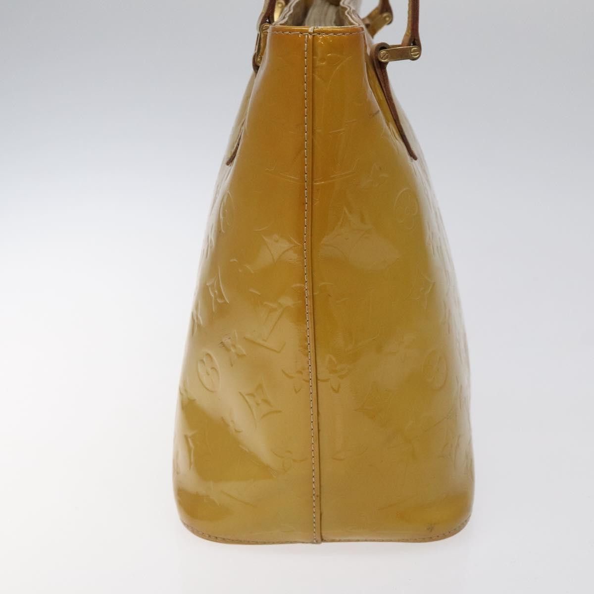Louis Vuitton LOUIS VUITTON Monogram Vernis Houston Hand Bag Beige M91004 Size ONE SIZE - 5 Thumbnail