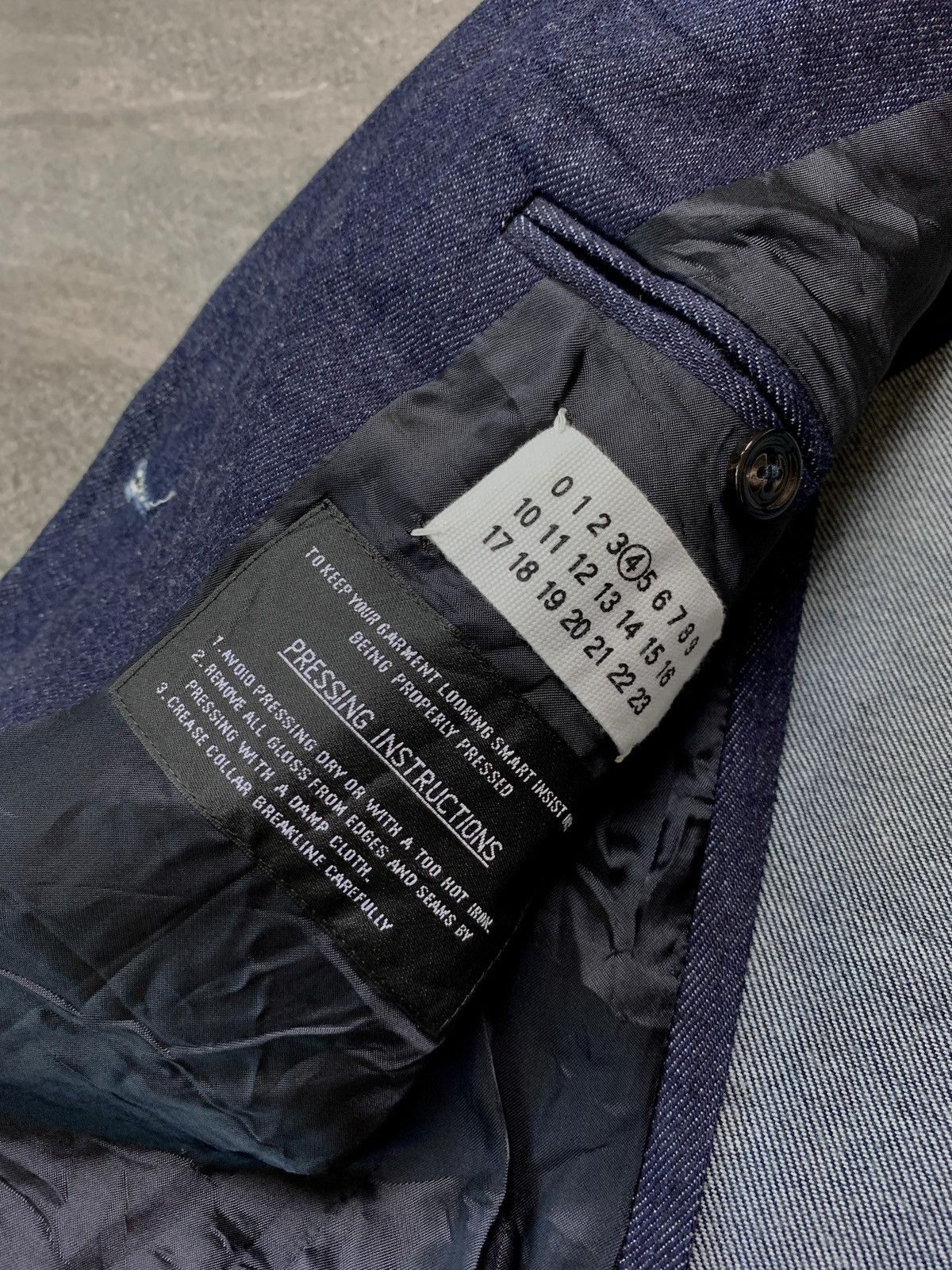 Maison Margiela FREE TAX! Line 4 Indigo Denim Blazer Jacket Size US S / EU 44-46 / 1 - 8 Thumbnail