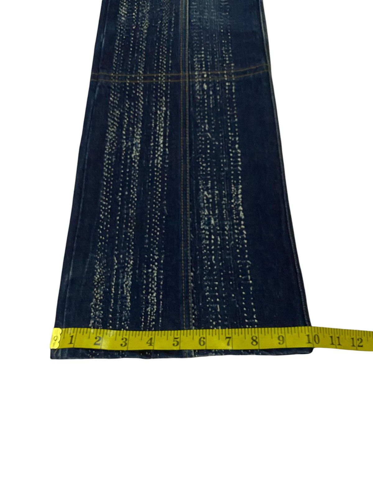 Tornado Mart Tornado Mart Flare Textile Boro Line Style Denim Pants Size US 30 / EU 46 - 10 Thumbnail