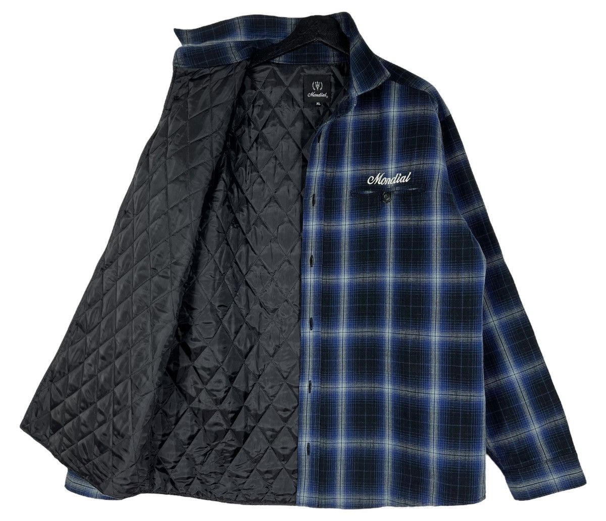 Japanese Brand Vintage Mondial Shadow Plaid Jacket Size US L / EU 52-54 / 3 - 7 Thumbnail