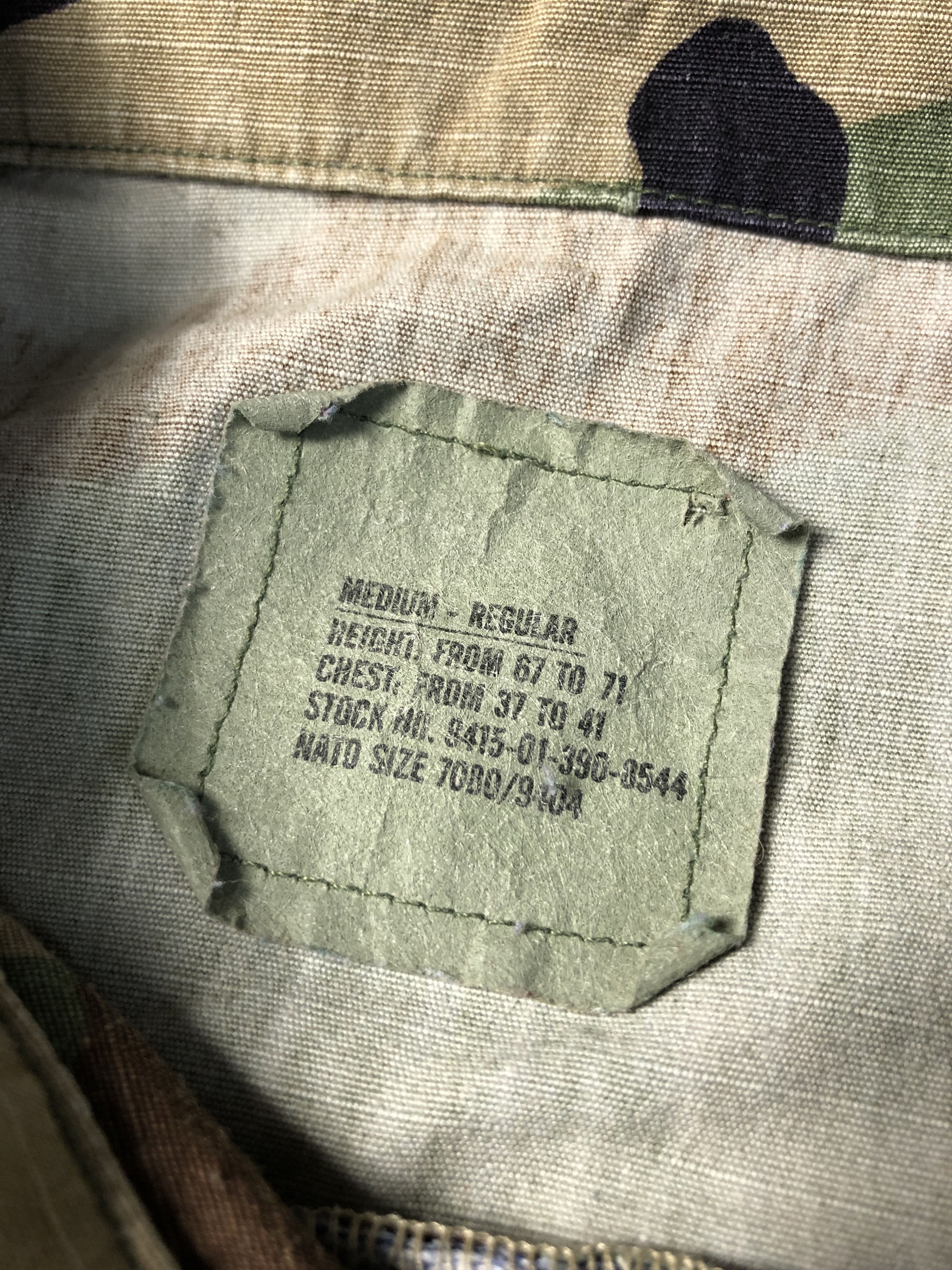 Vintage US ARMY check shirt remake jacket 0-30-411 Size US M / EU 48-50 / 2 - 6 Thumbnail
