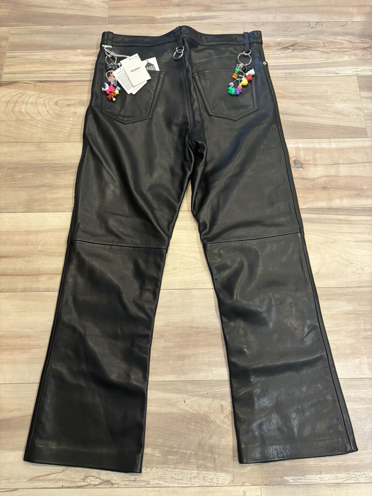Doublet Doublet ITA black Leather Trousers 11/12 Size US 36 / EU 52 - 2 Thumbnail