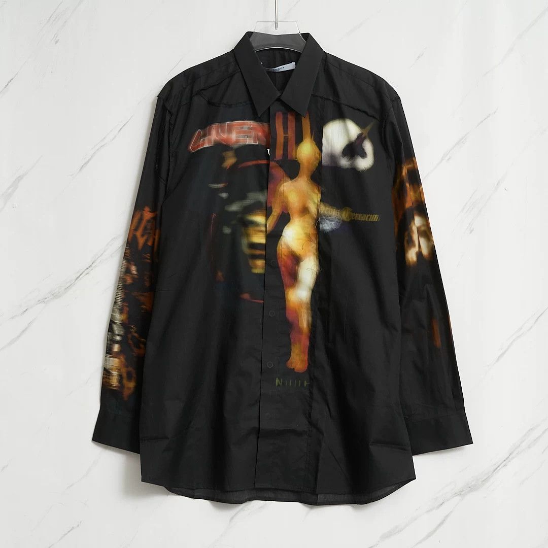 Givenchy Givenchy Men's Art Print Shirt Size US M / EU 48-50 / 2 - 1 Thumbnail