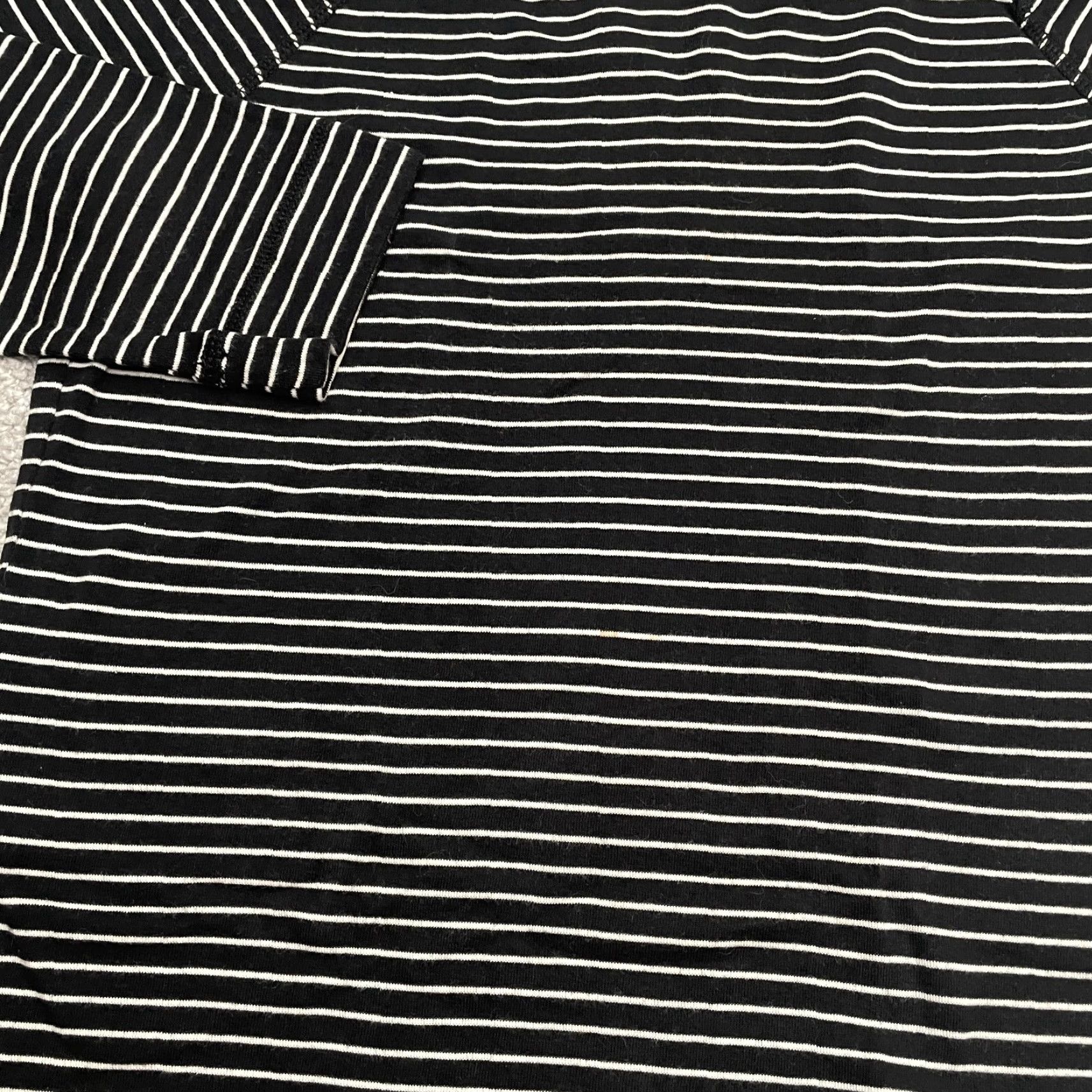 Ralph Lauren Ralph Lauren Shirt Womens Large White Black Striped Long Sleeve Top Size L / US 10 / IT 46 - 6 Thumbnail