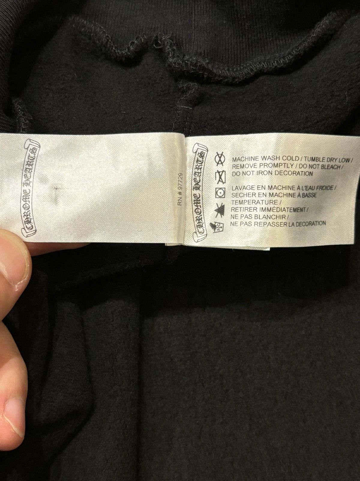 Chrome Hearts Chrome Hearts T Bar Hoodie Black Size US L / EU 52-54 / 3 - 9 Thumbnail