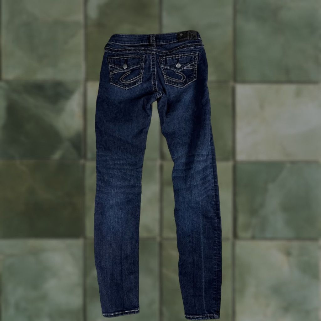 Silver Jeans Co. Silver Jeans Co. Suki Super Skinny Jeans Womens 26x31 Dark Wash Size 26" / US 2 / IT 38 - 1 Thumbnail