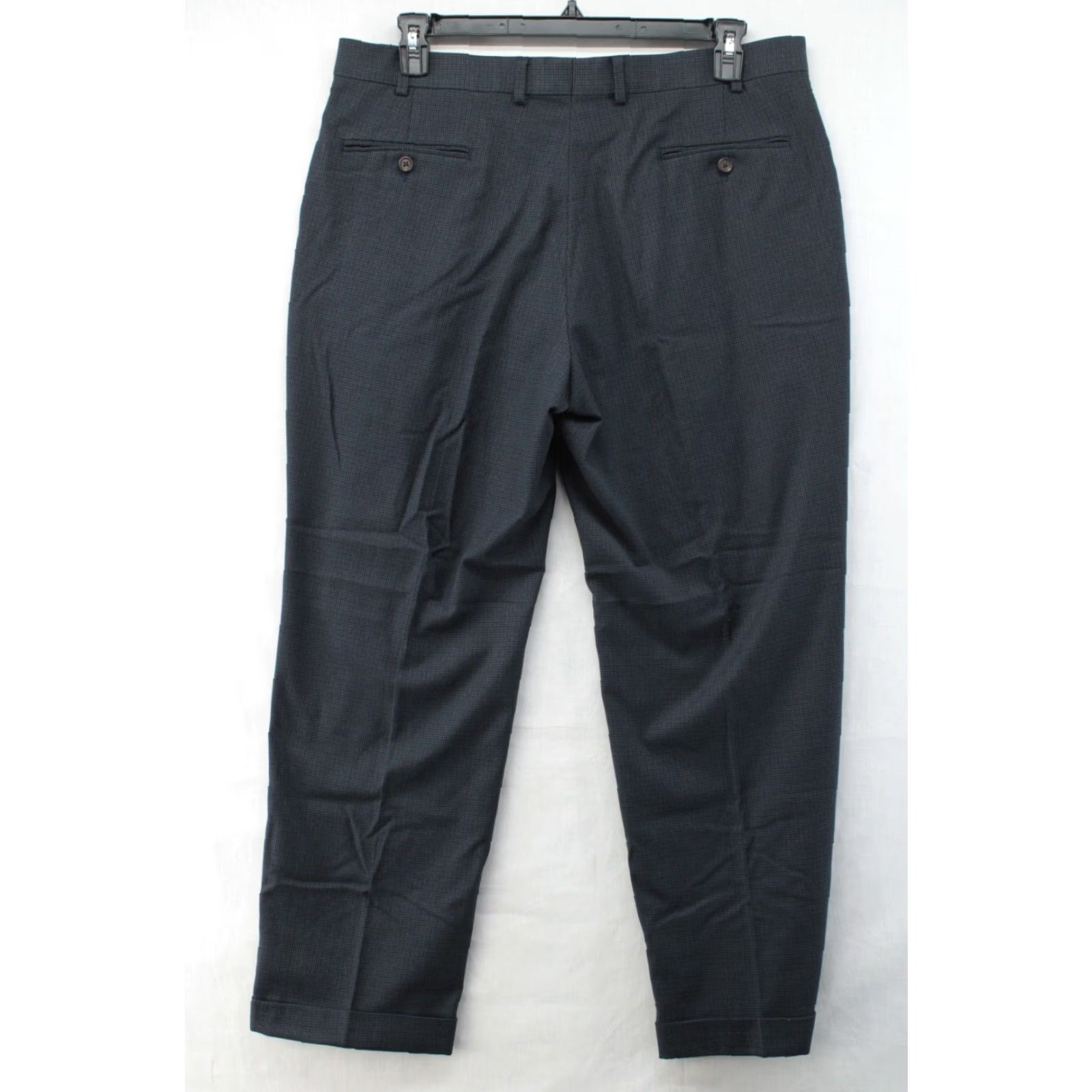 Ralph Lauren Ralph Lauren Pants Men’s 38X30 Blue Tiny Houndstooth Pleated Cuffed Trousers Dress Pants Classic Mens 38 Blue Houndstooth Straight Size US 38 / EU 54 - 5 Thumbnail