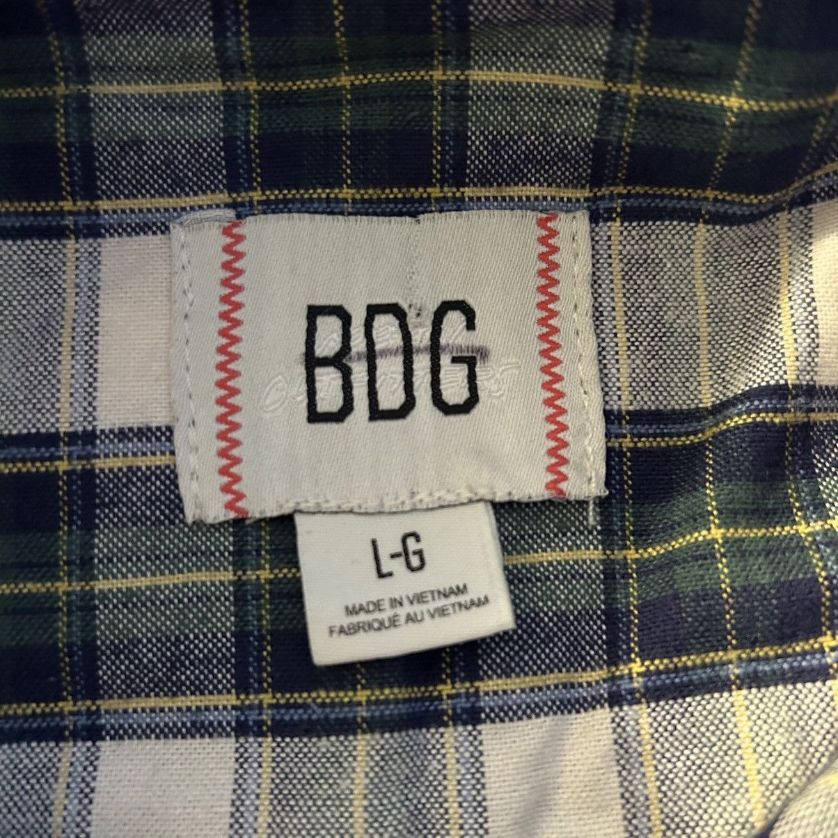 Bdg BDG Urban Outfitters Robbie Spliced Plaid Flannel oversized Size L / US 10 / IT 46 - 6 Thumbnail