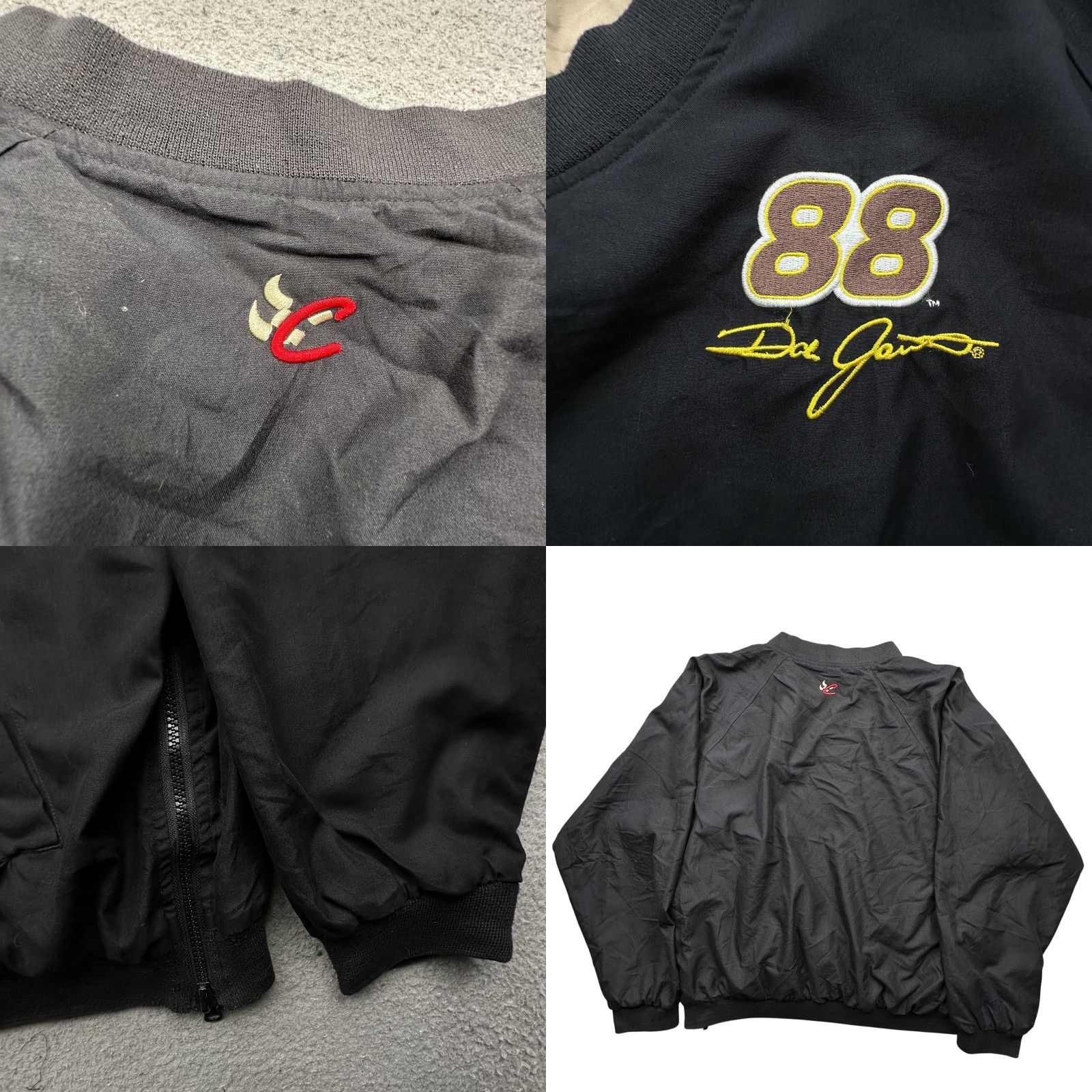 NASCAR VINTAGE Dale Jarrett #88 UPS Reversible Pullover Mens XL Windbreaker Sweatshirt/Logo Windbreaker Black Brown NS Size US XL / EU 56 / 4 - 8 Thumbnail