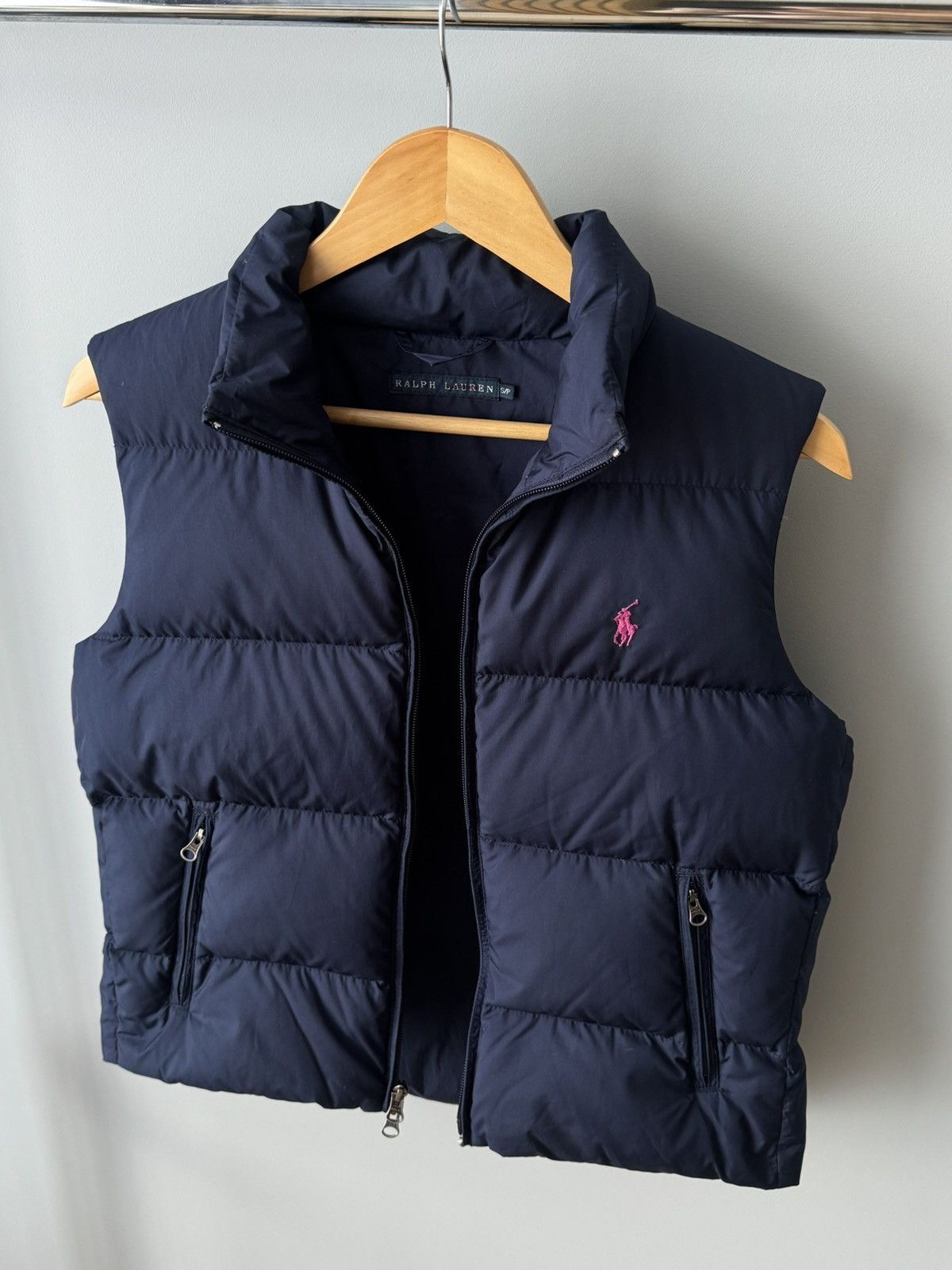 Polo Ralph Lauren Vintage Polo Ralph Lauren Puffer Vest Navy Dark Blue Size S Size S / US 4 / IT 40 - 4 Thumbnail