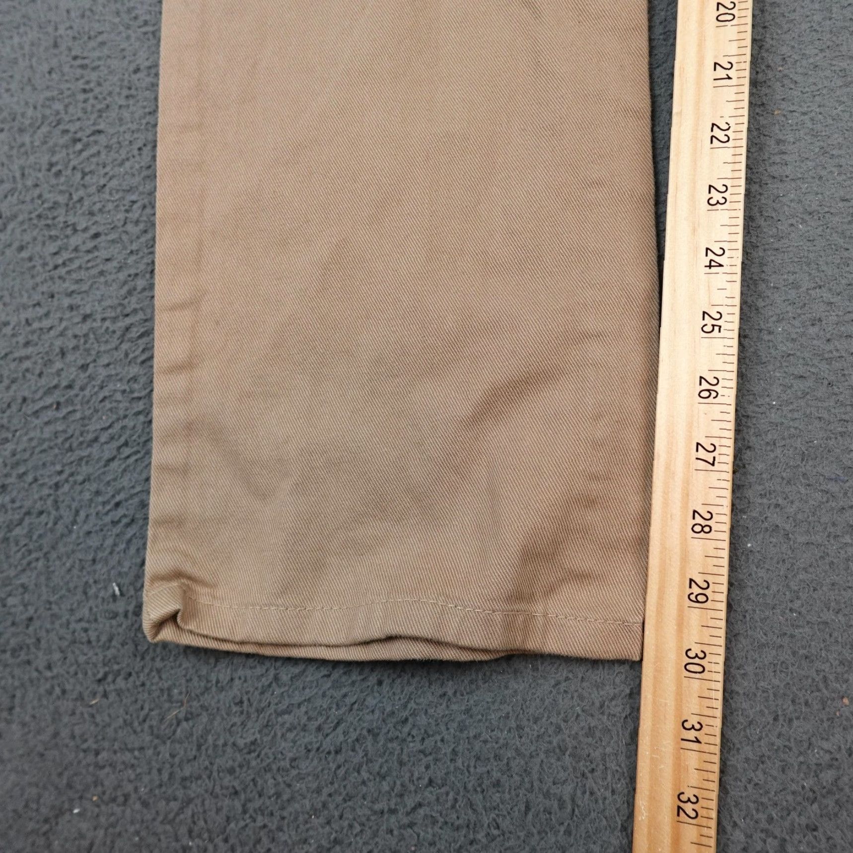 Rocawear Rocawear Jeans Mens 36x32 Tan Khaki Straight Leg Embroidered Back Flap Pockets Size US 36 / EU 52 - 7 Thumbnail