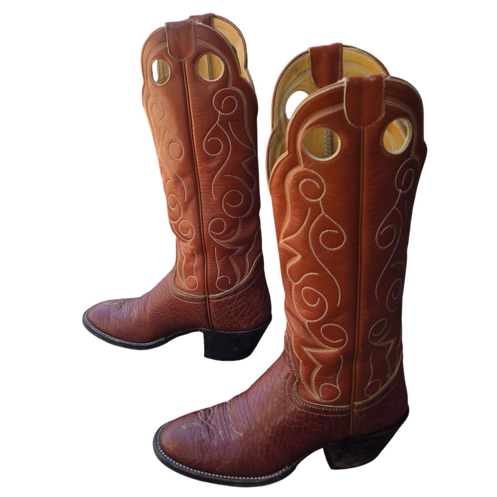 Other Hondo Cowboy Boots Vintage Western Wear Womens 5.5 B Country Size US 5.5 / IT 35.5 - 16 Thumbnail