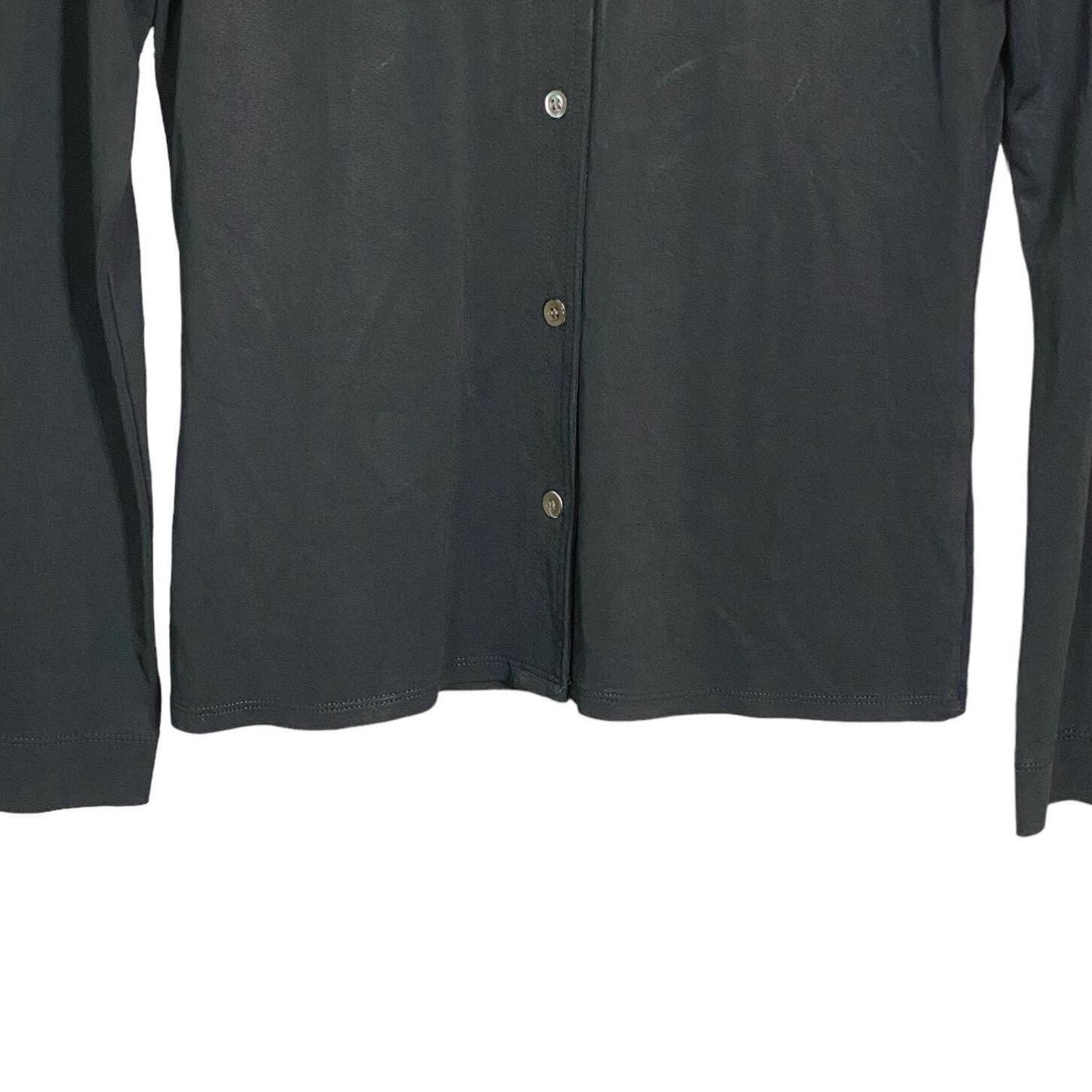J.Crew J. Crew Women's Black Long Sleeve Button-Up Dress Blouse Siz Size S / US 4 / IT 40 - 9 Thumbnail