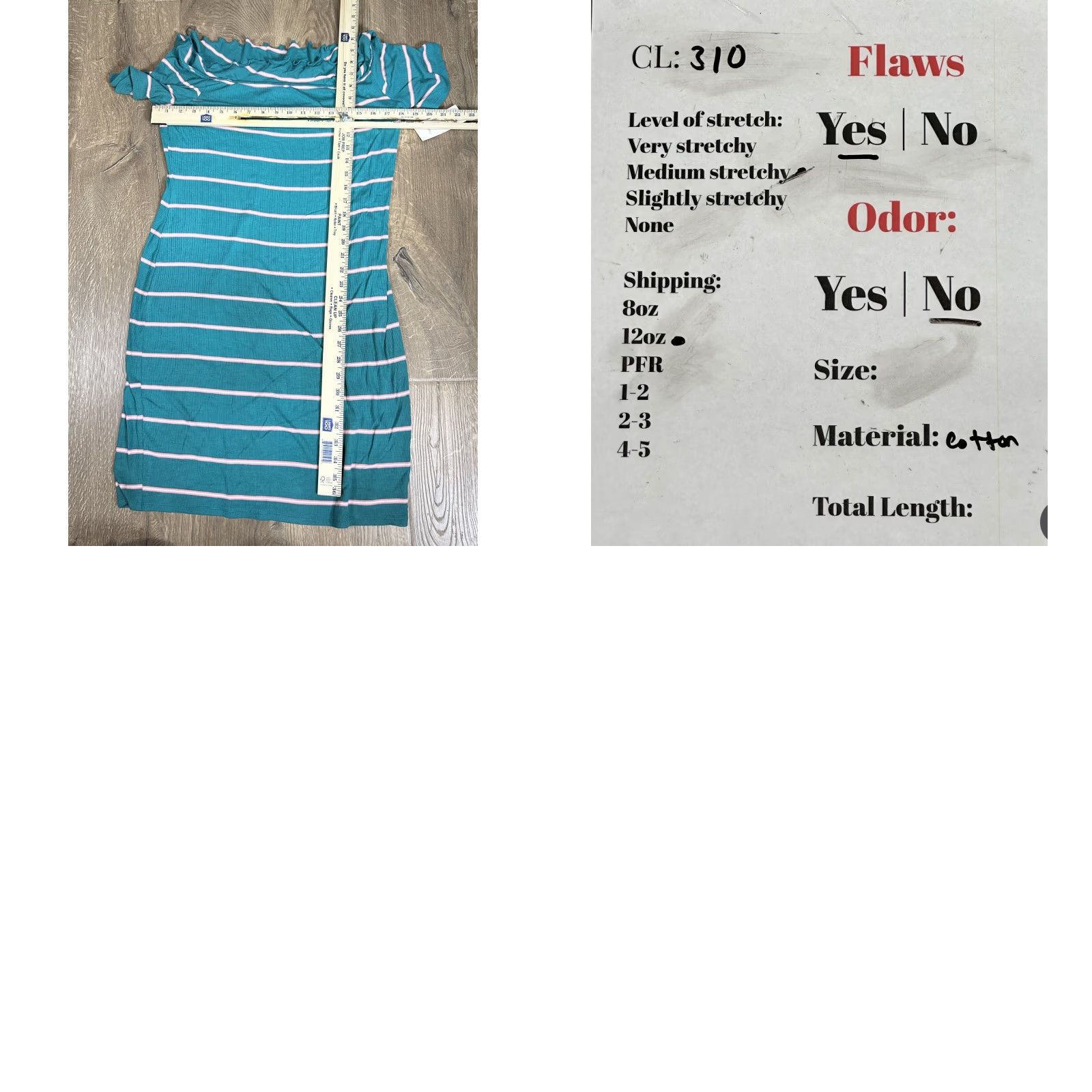 Decree Decree Women's Knit Dress Stripe Boat Neck Ruffle Casual XL Green Pink NWT Size XL / US 12-14 / IT 48-50 - 8 Thumbnail