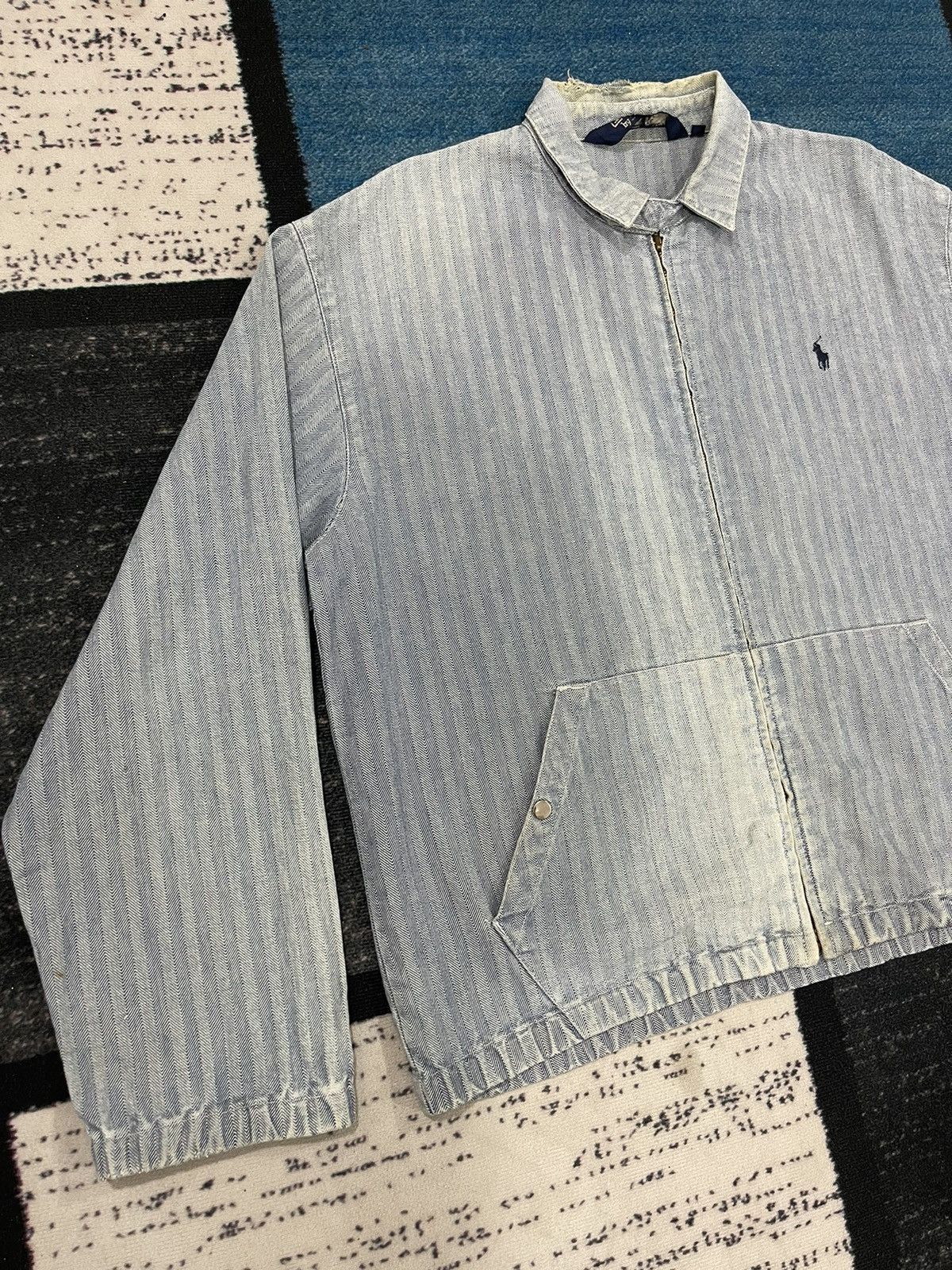 Polo Ralph Lauren Vintage Polo Ralph Lauren Distressed Zipper Jacket Size US L / EU 52-54 / 3 - 4 Thumbnail
