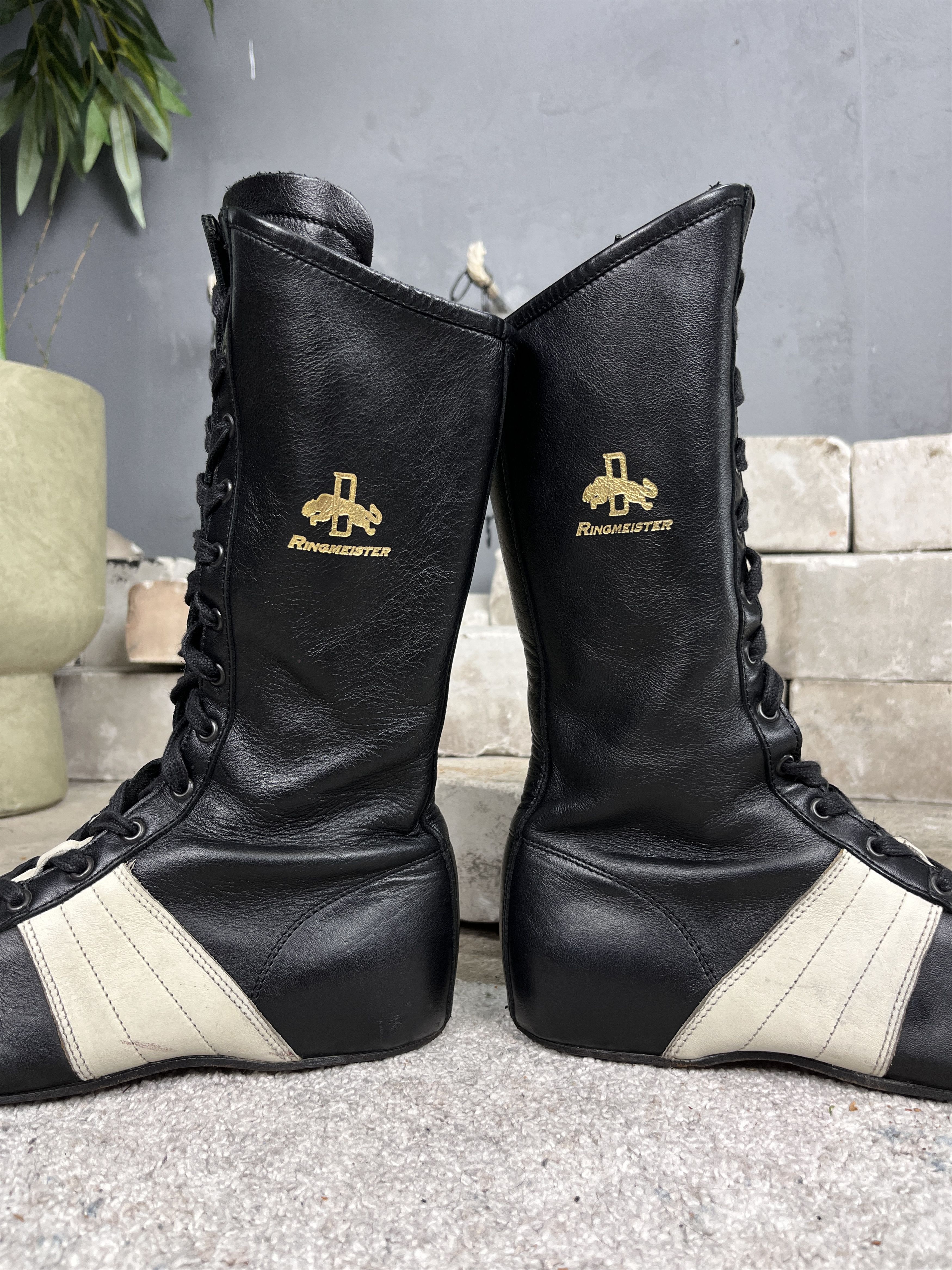 Puma 1990s PUMA RINGMEISTER LEATHER BOXING BOOTS - 5131 Size US 7 / EU 40 - 2 Thumbnail